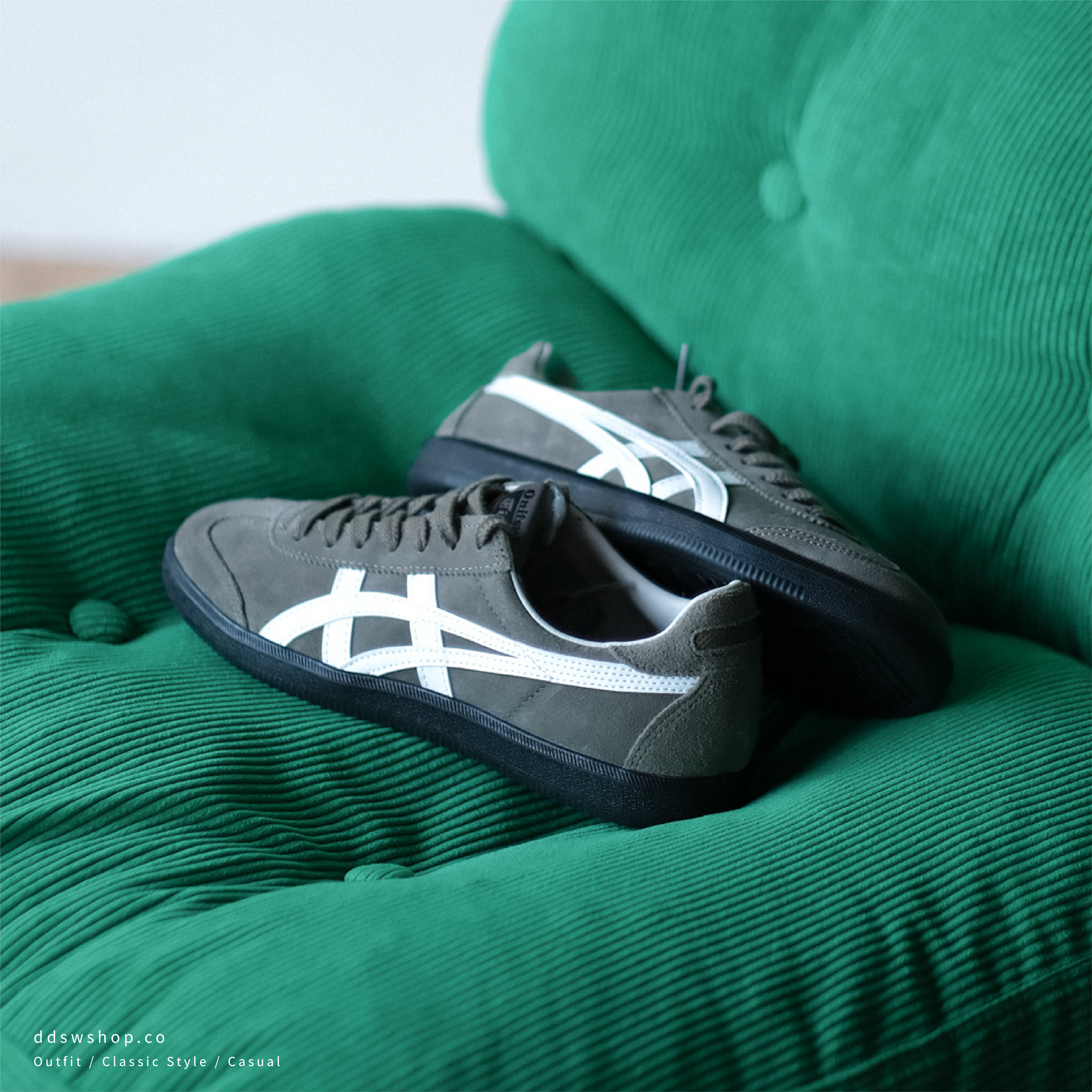 "代購" ONITSUKA TIGER TOKUTEN 煙燻橄欖 1183A907-300