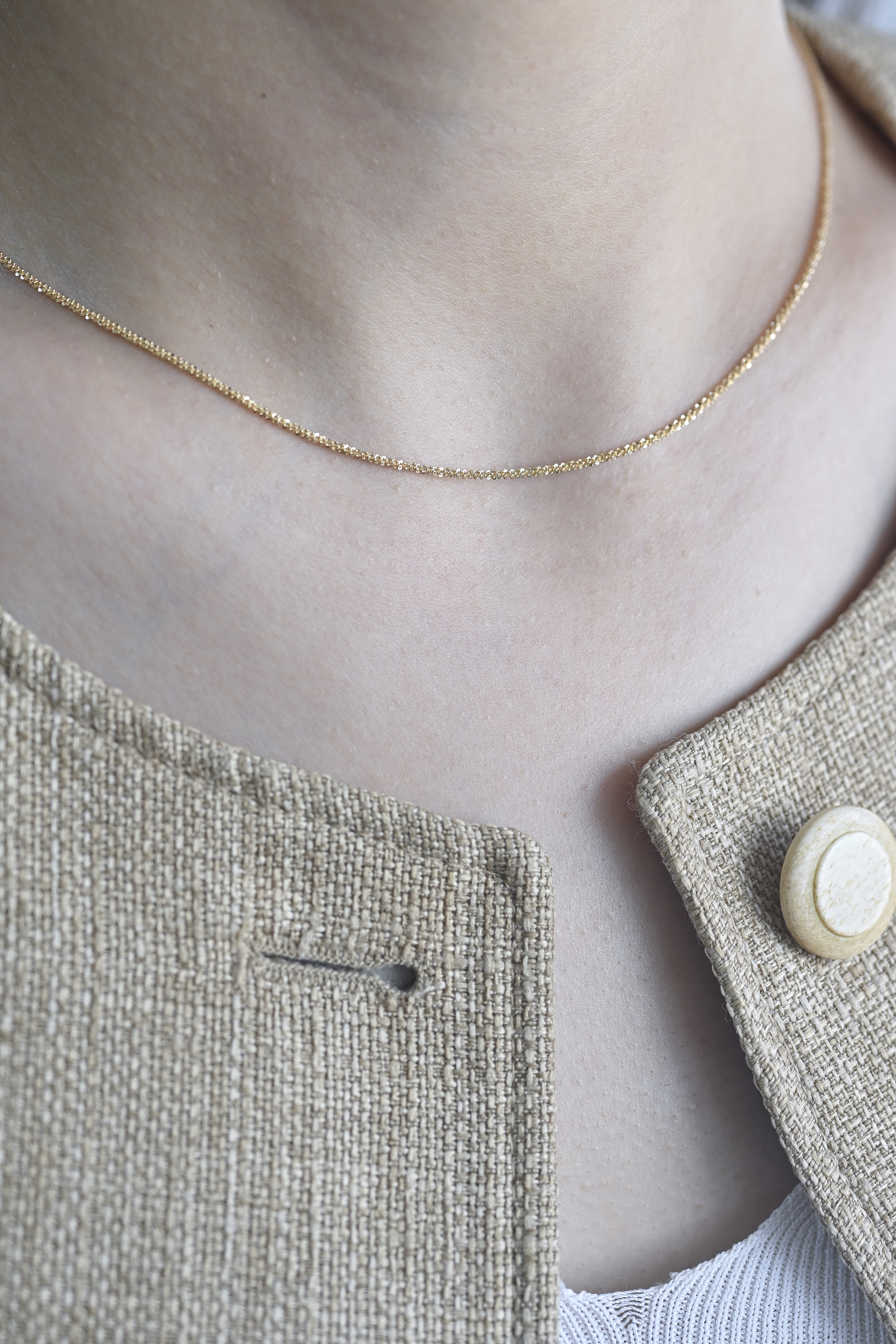 18K Yellow Gold Chain Necklace