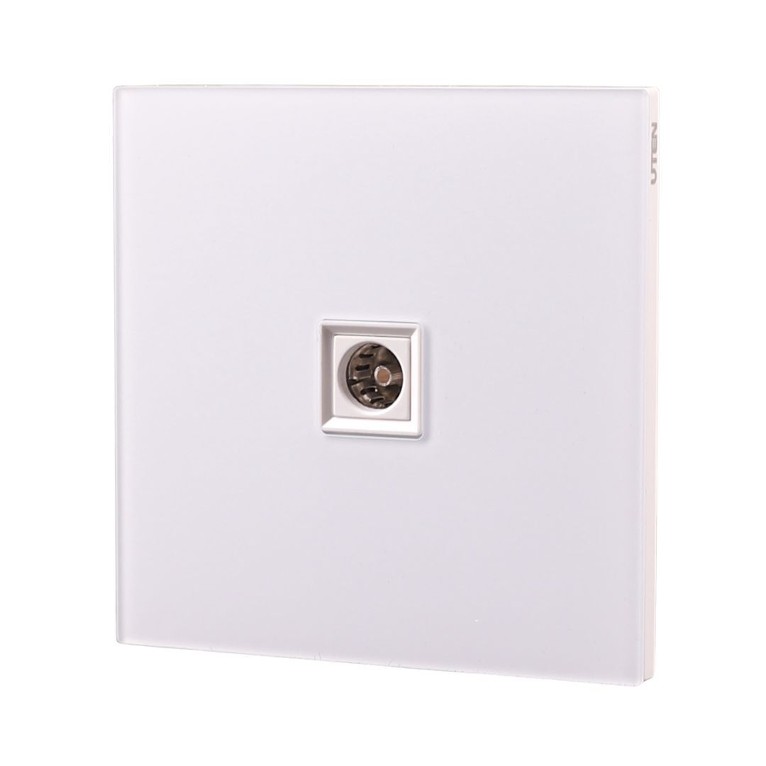 UTEN 6M膚感 單聯電視插座