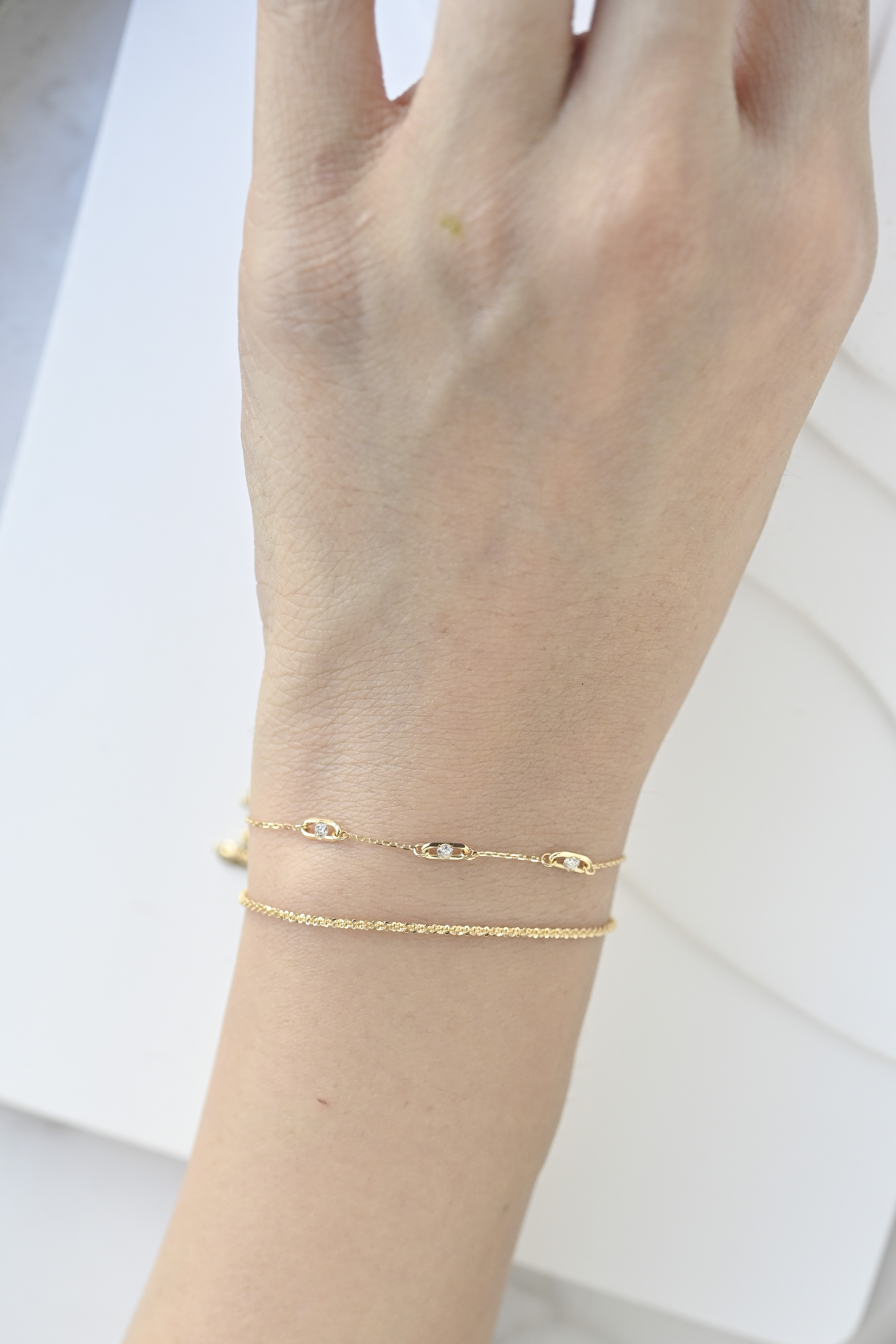 18K Yellow Gold Chain Bracelet