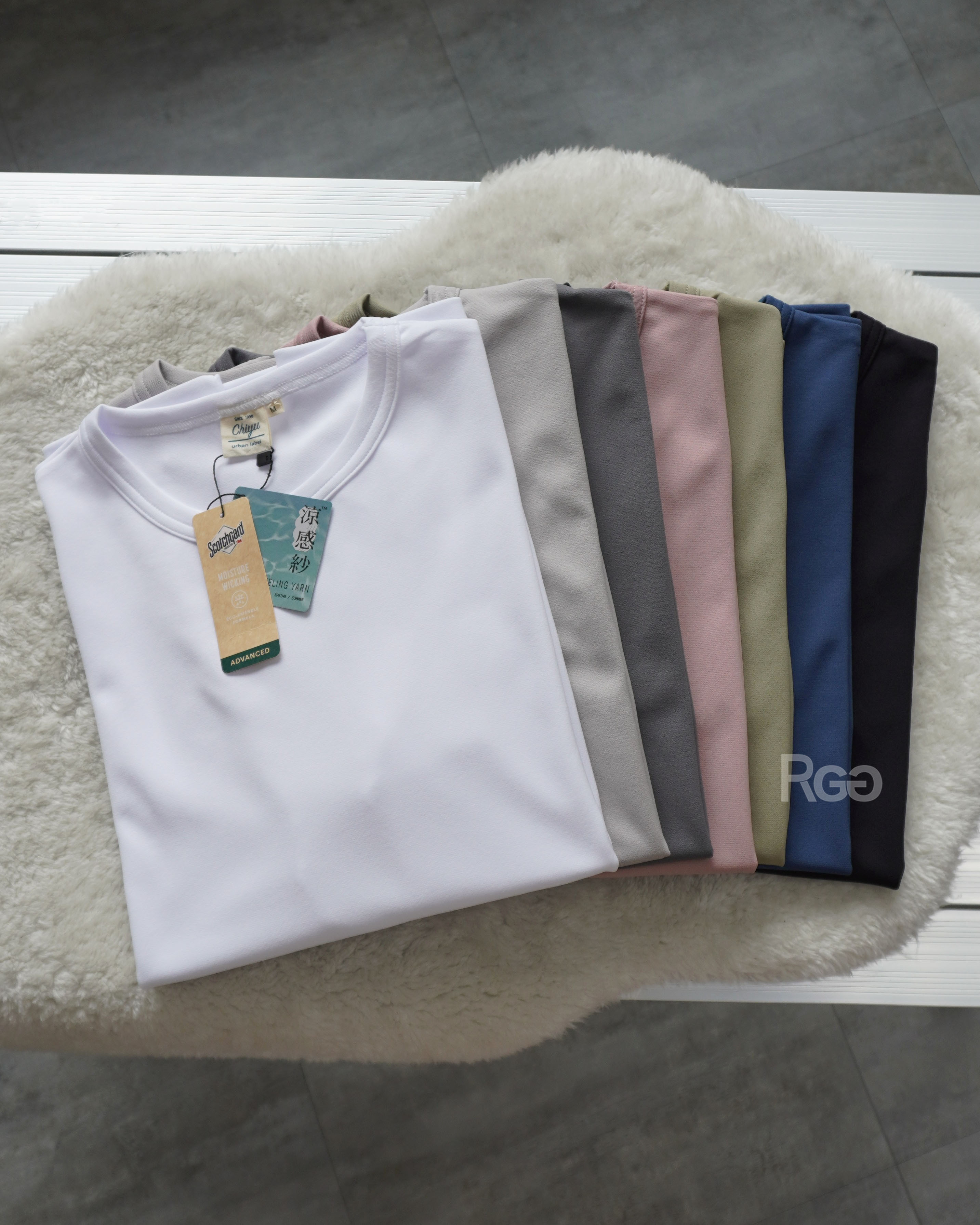 #25117 3M吸濕排汗機能涼感短T