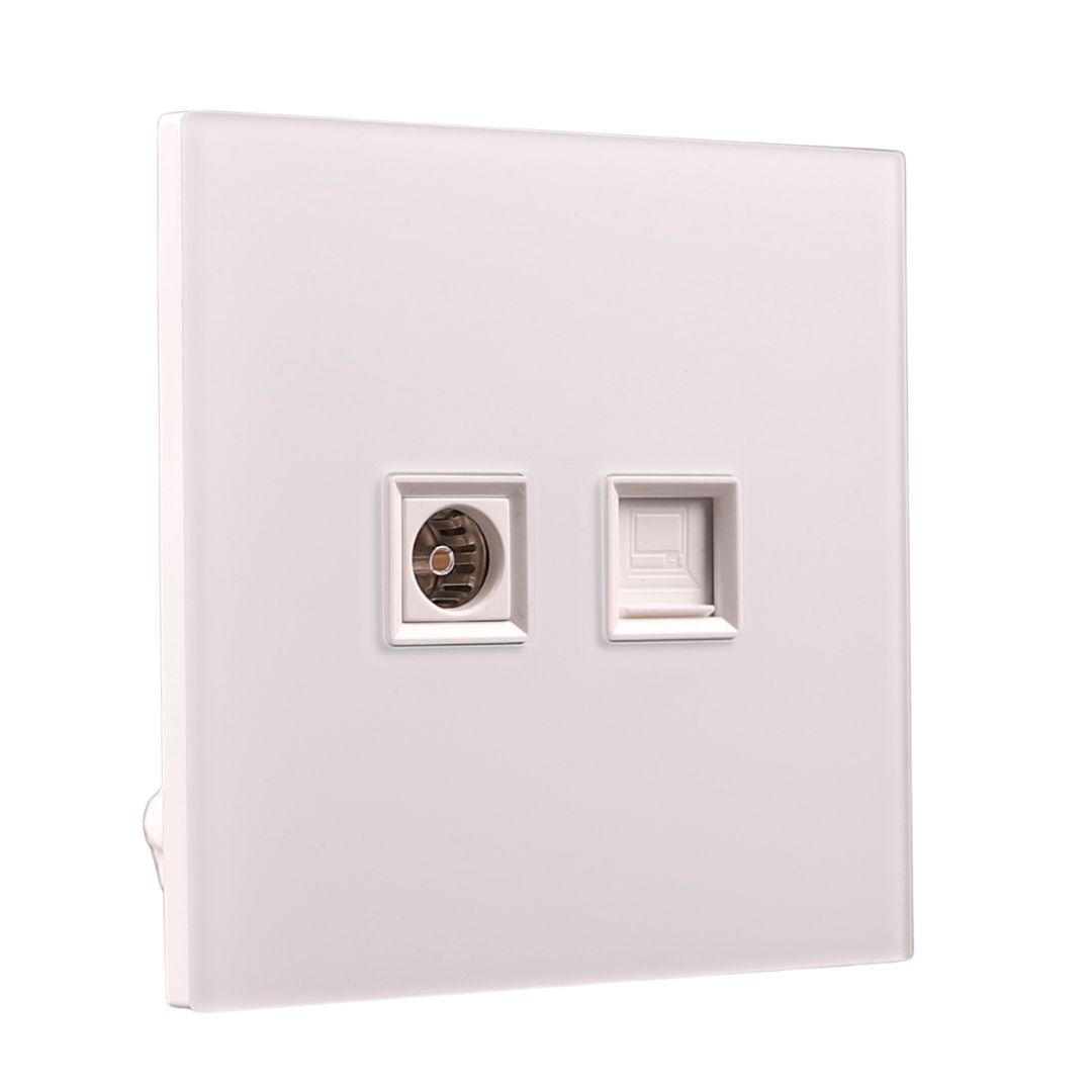 UTEN 6M膚感 電視電腦插座