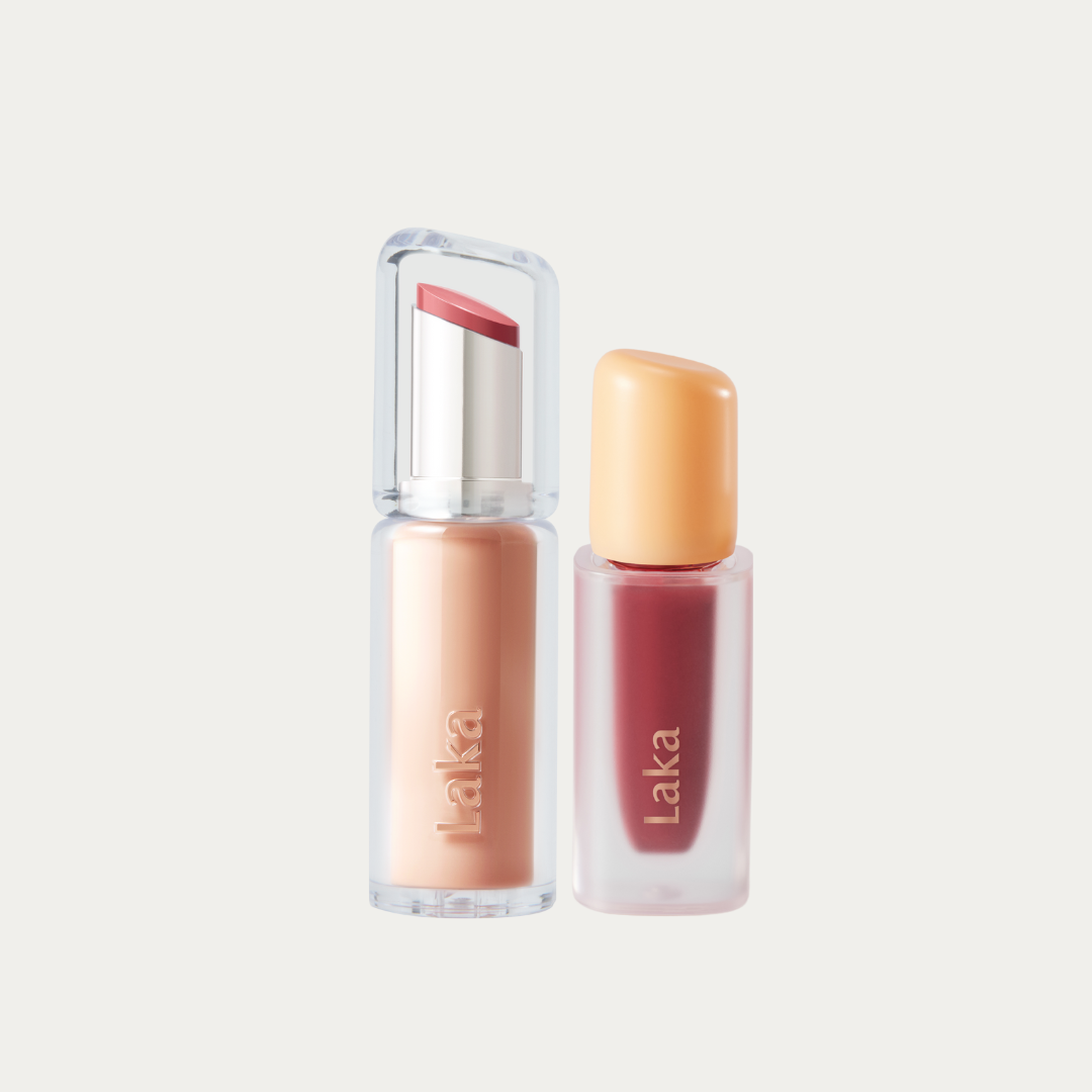 玻璃光果然唇釉組- Laka