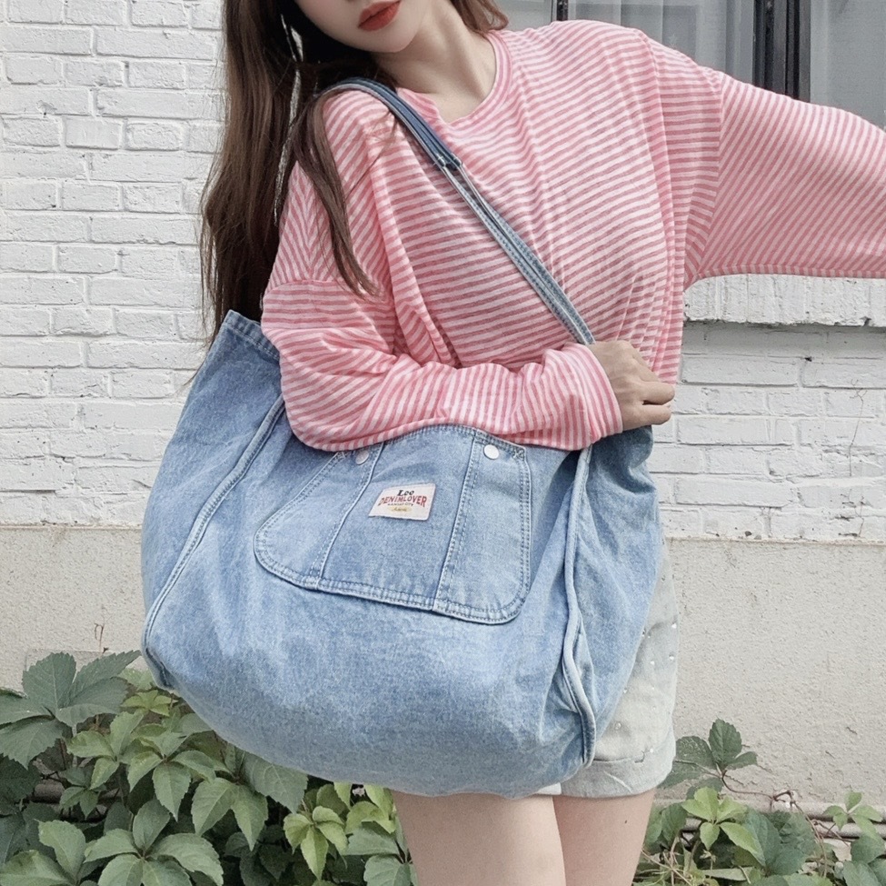 LEE 牛仔布托特包 大容量 手提包 野餐包/預購