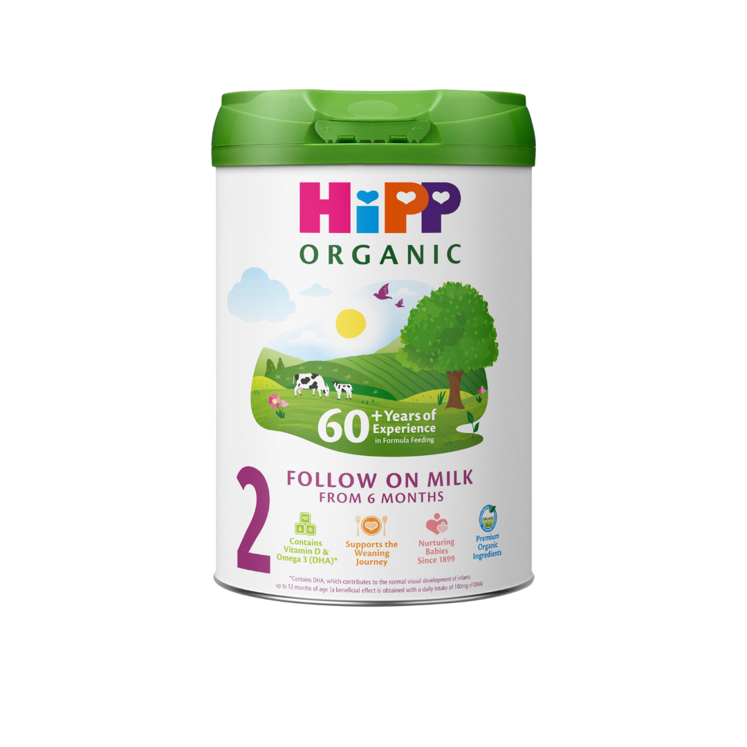 【Self-pick up and by cash】Hipp UK Version - Organic Follow on Milk 2 (6-12 months) 6 cans (800g x 6) (91502B)
