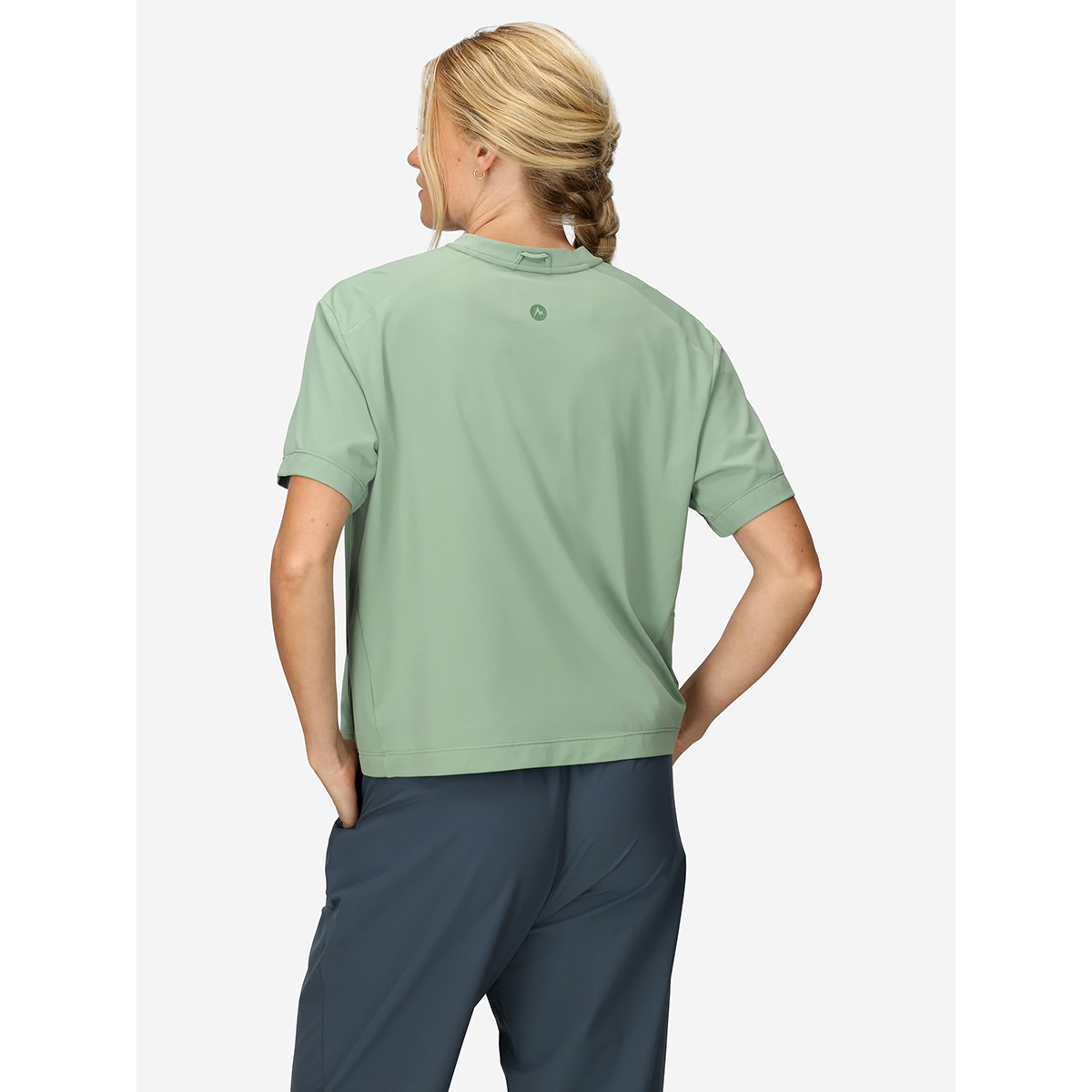 Marmot Women's AirExchange UPF 50 Short-Sleeve Crew 女款 W Aeroform 防曬快乾短袖上衣 M16058-24373 Agate Green [HappyOutdoor]