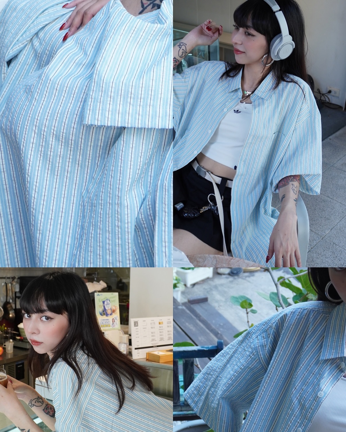 精靈寶寶藍短袖襯衫 🪼