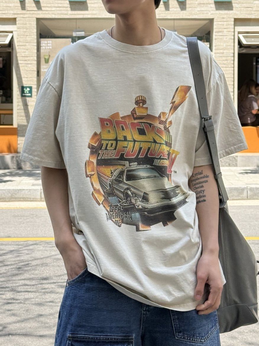 英文字圖案短袖Tee OUR ROOM-110T