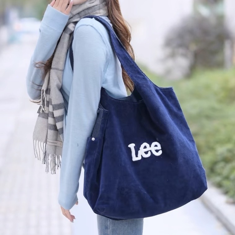 LEE 燈芯絨托特包 單肩包 大容量 通勤 /預購