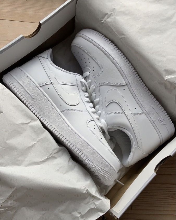 Nike Air Force 1 Low 低筒 全白 原版