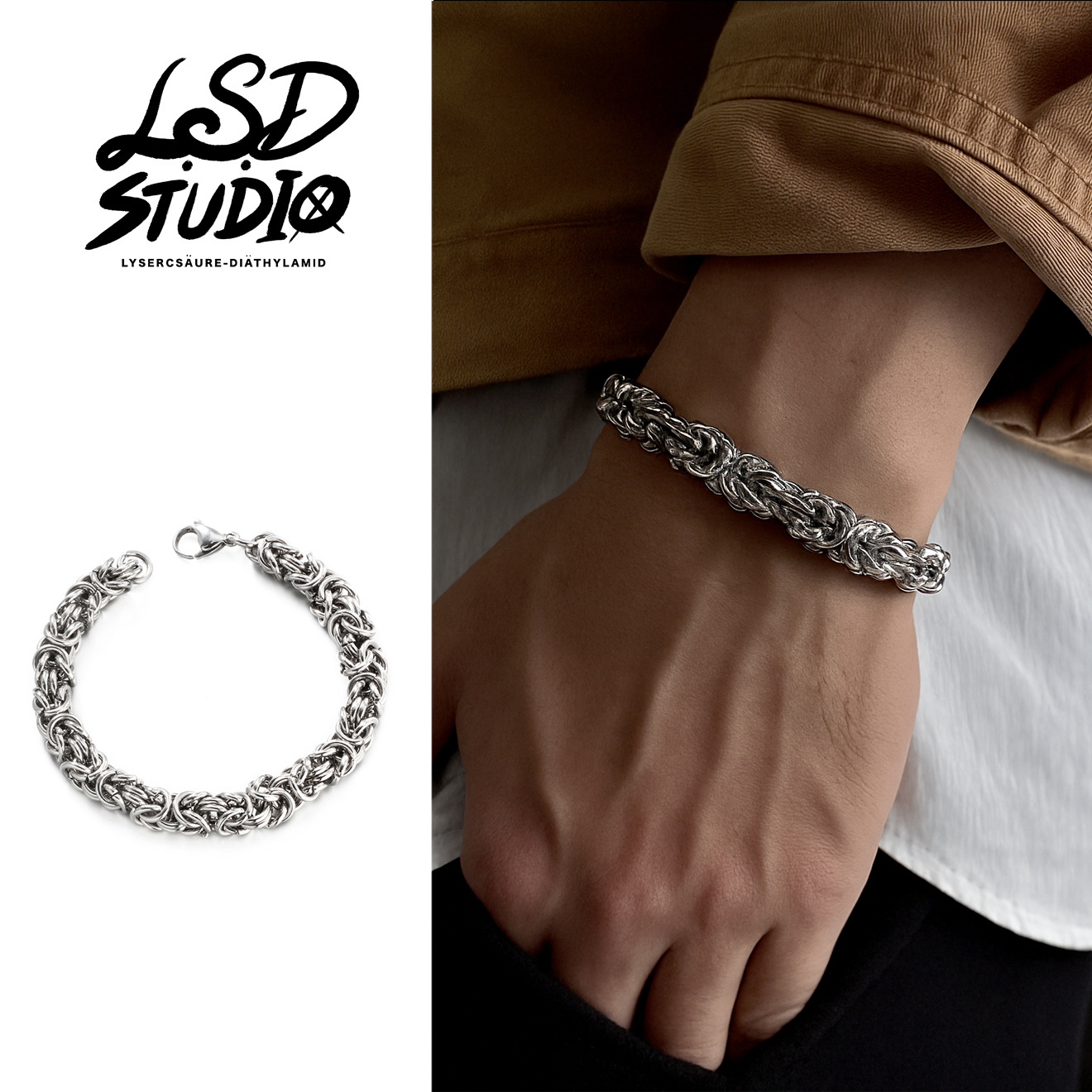 【ACCW008】六構設計重工編織手鍊