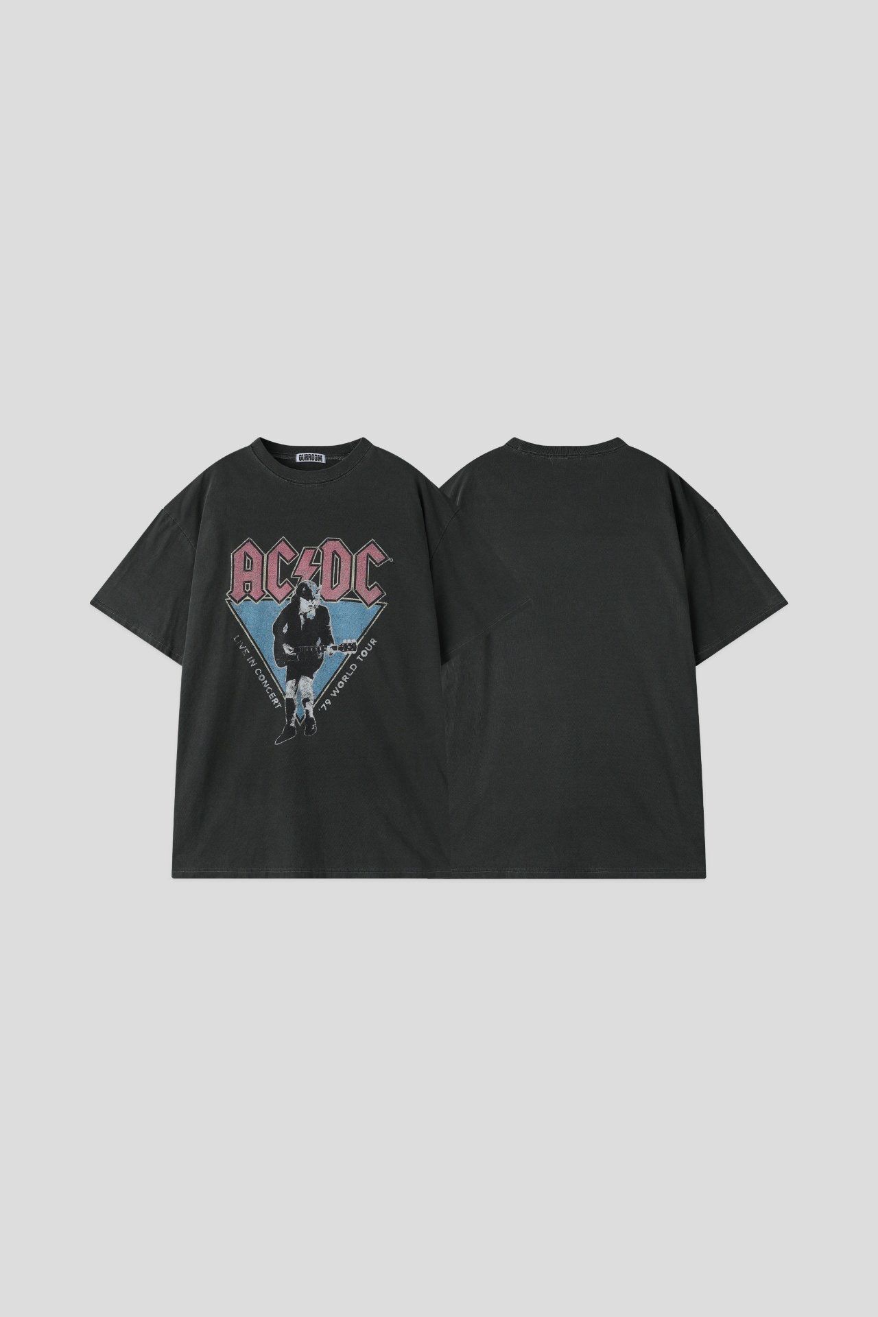 洗水英文字圖案短袖Tee OUR ROOM-118T