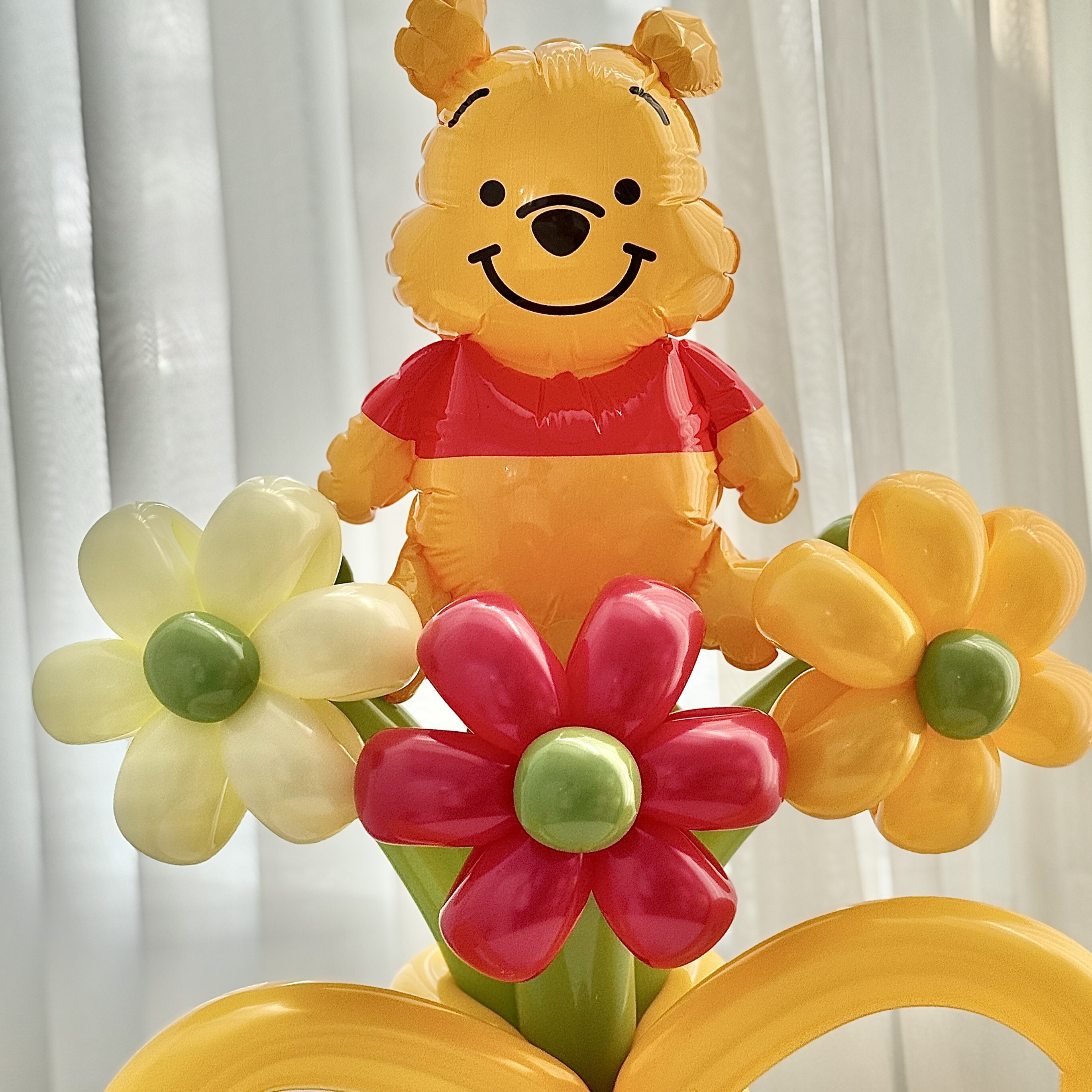 手折氣球丨維尼熊氣球花束