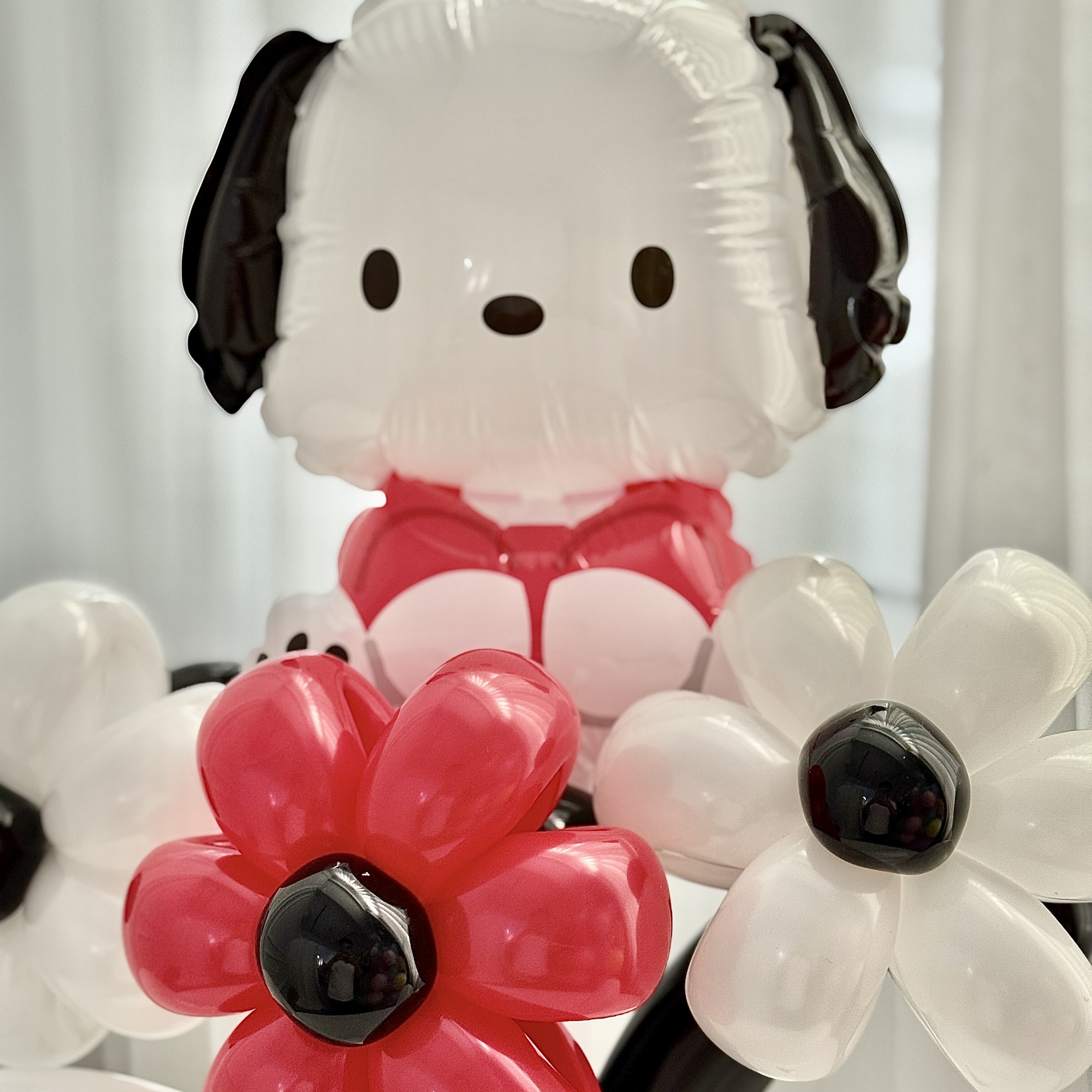 手折氣球丨帕恰狗氣球花束