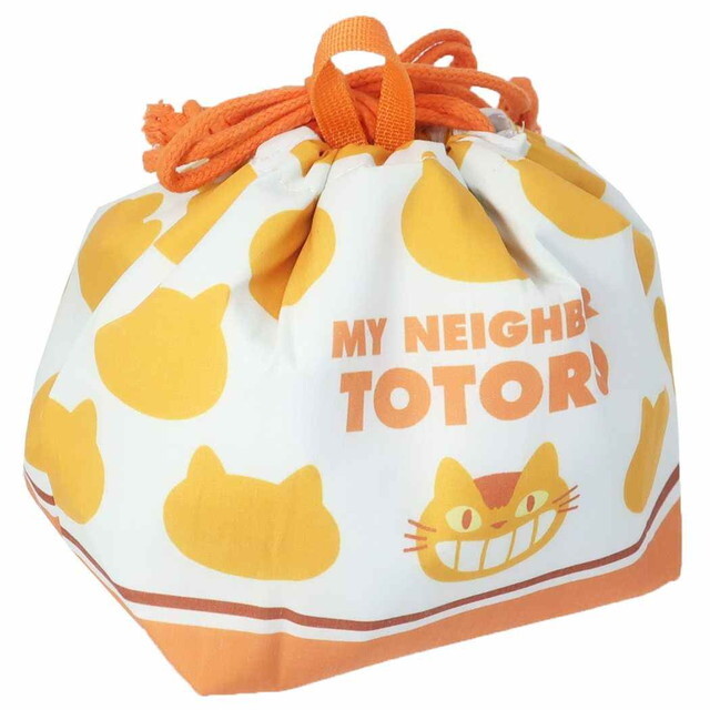 寬底束口袋 龍貓 貓巴士剪影