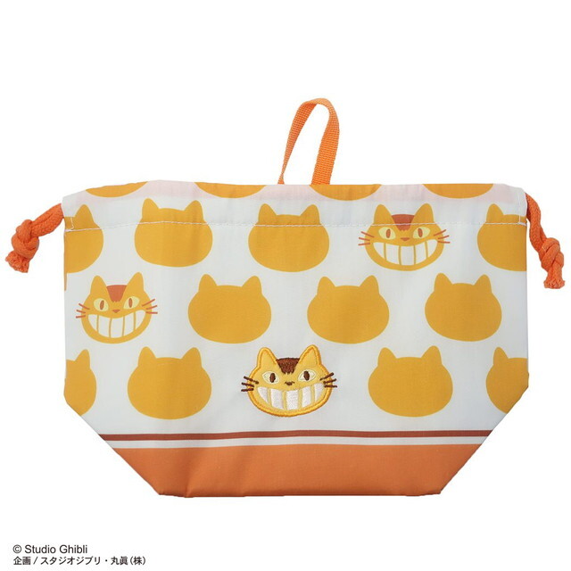 寬底束口袋 龍貓 貓巴士剪影