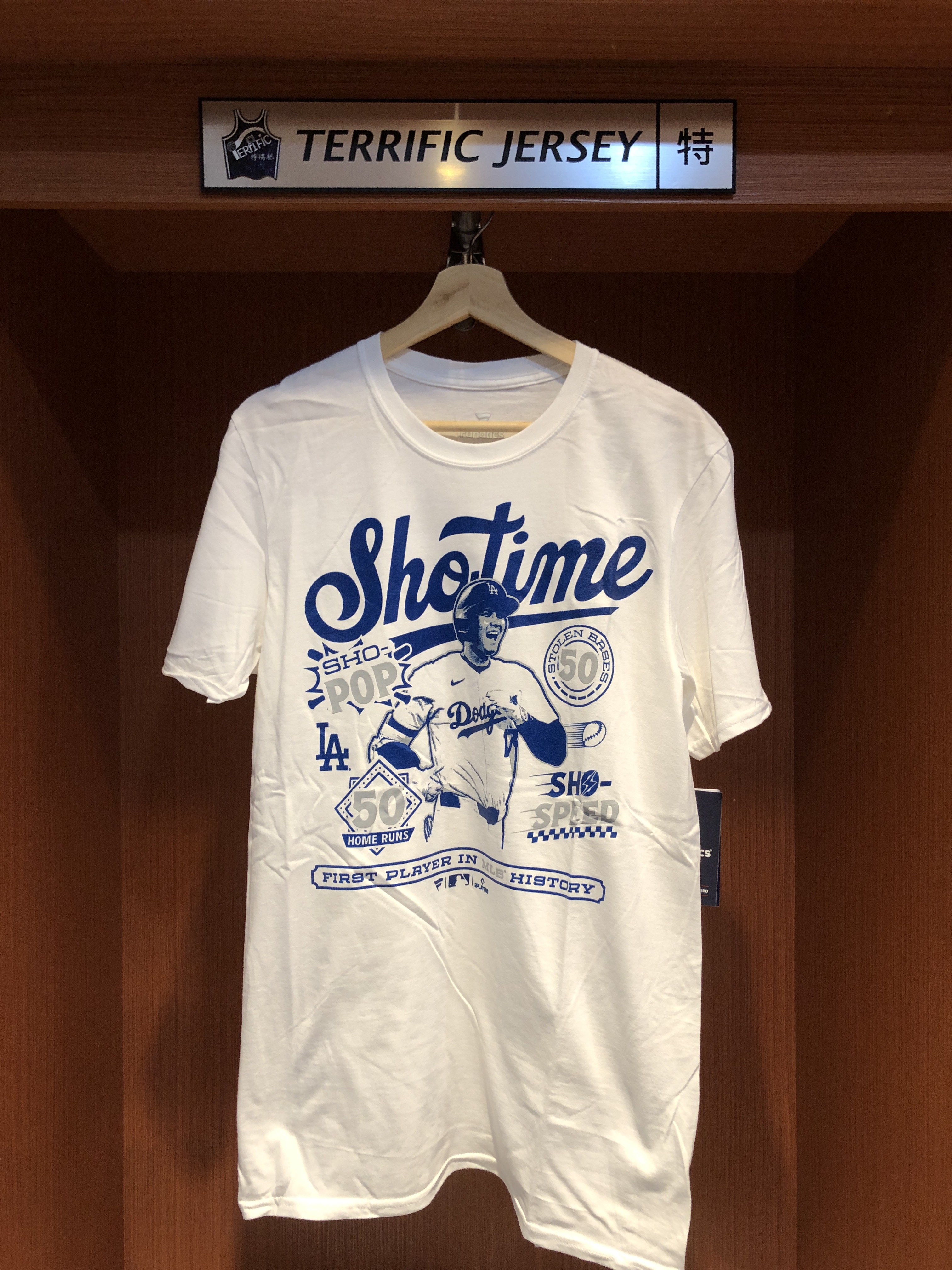 MLB短袖 Shohei Ohtani ShoTime 50/50 Club 50轟 50盜 歷史紀錄 Fanatics Tee 棉質 短袖 全新
