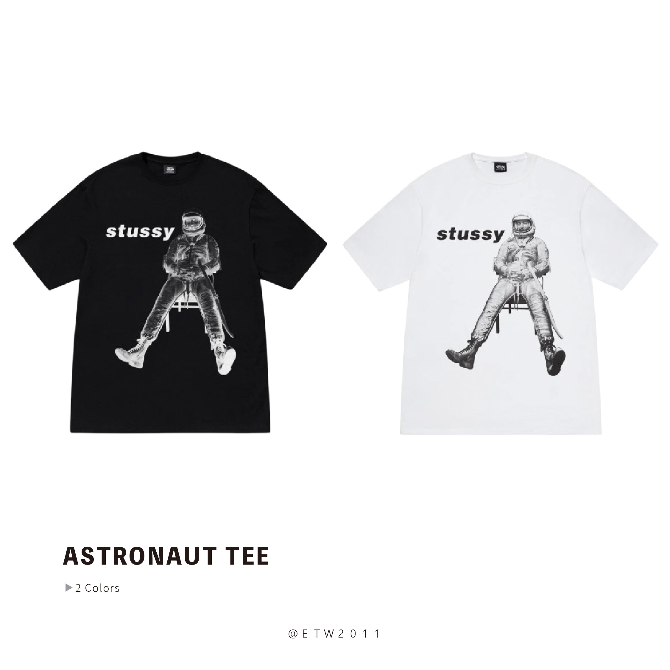 ☆ETW☆【EASY TO WEAR】Stussy 25SS ASTRONAUT TEE 太空人 短袖 短T 短TEE