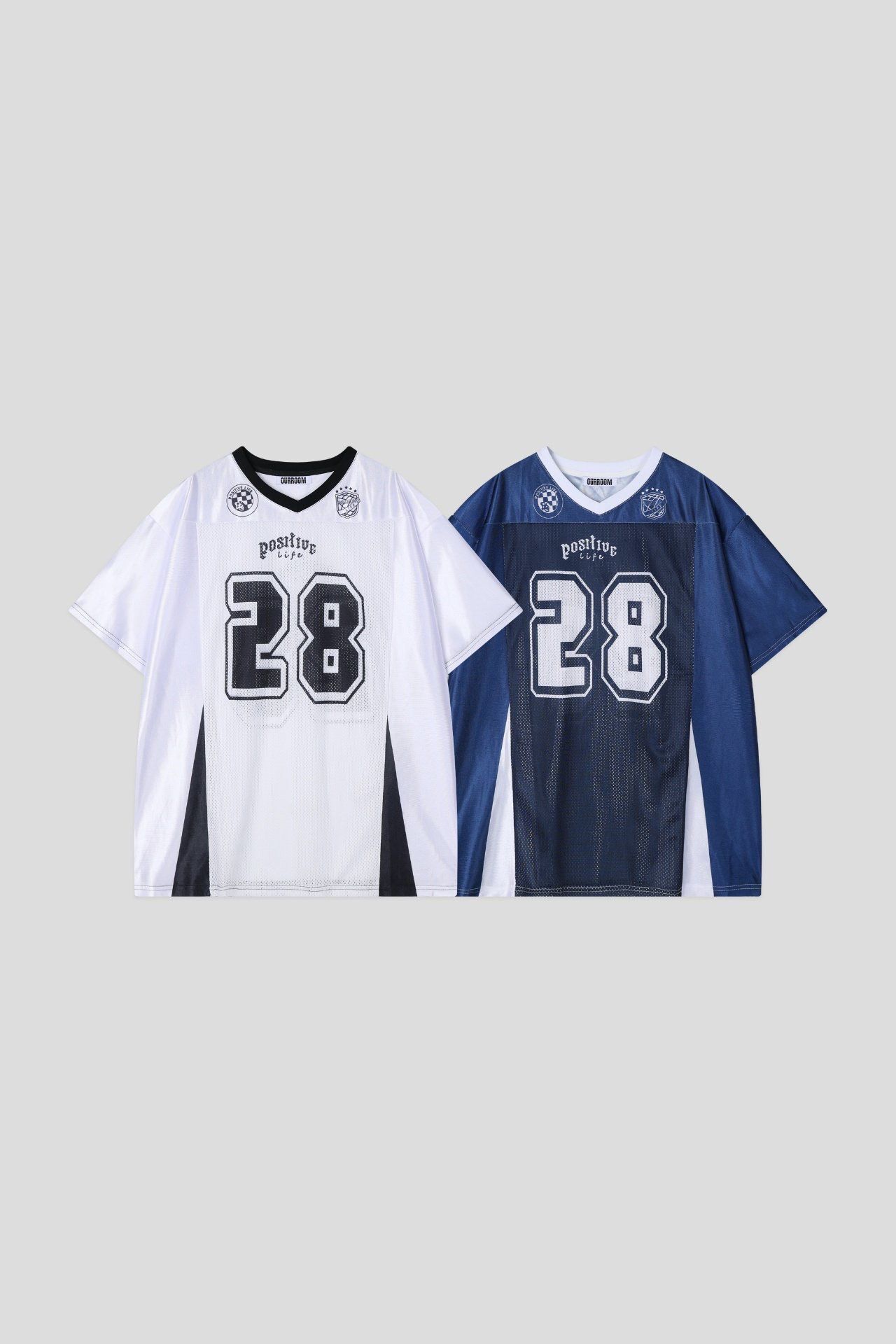 V領數字短袖Tee OUR ROOM-126T