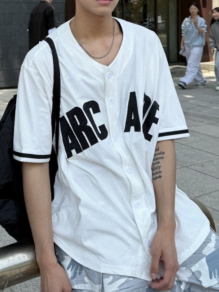 英文字開胸短袖Tee OUR ROOM-131S