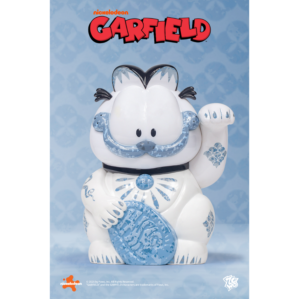 ZCWO FORTUNE GARFIELD BLUE MARBLE 青花瓷加菲猫