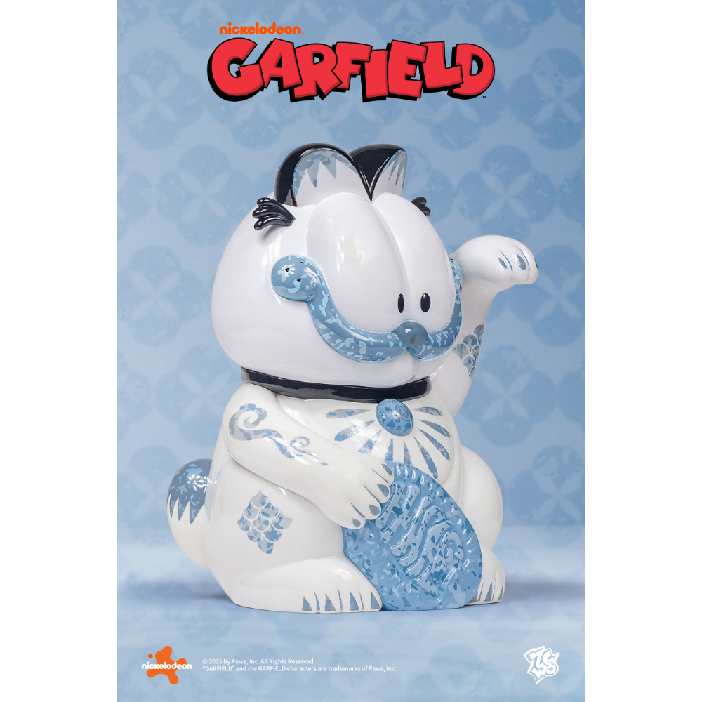 ZCWO FORTUNE GARFIELD BLUE MARBLE 青花瓷加菲猫