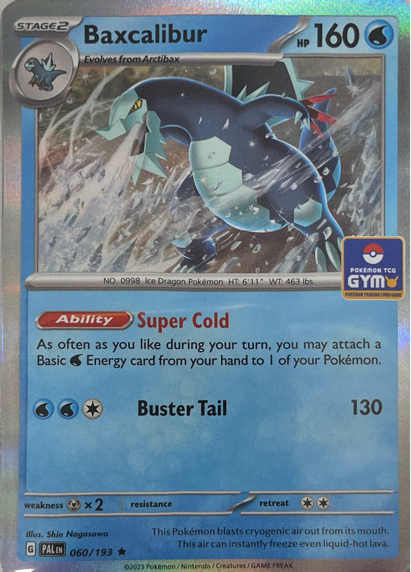 GYM PROMO Baxcalibur - 060/193 - Holo Rare