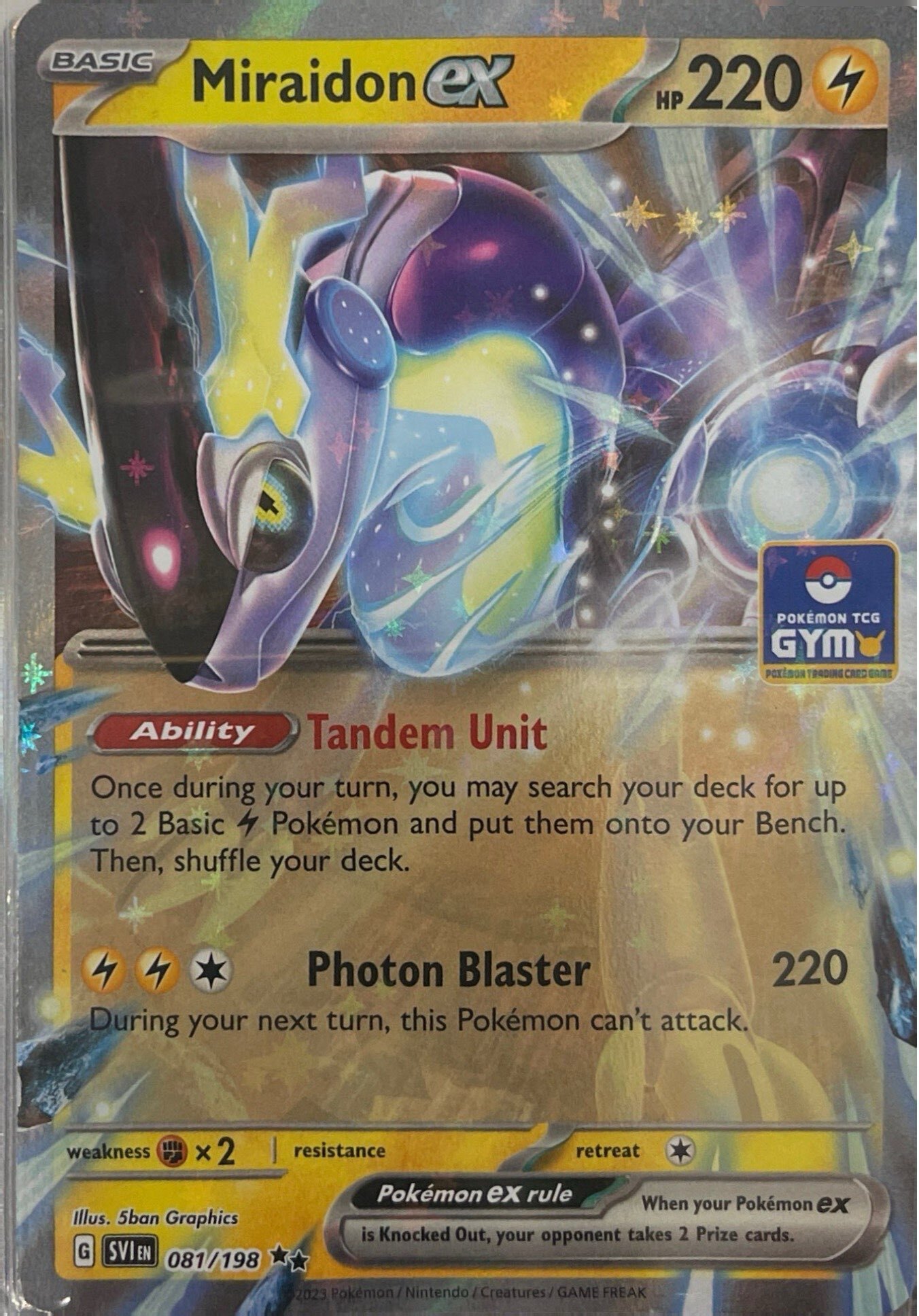 GYM PROMO Miraidon ex - 081/198 - Ultra Rare