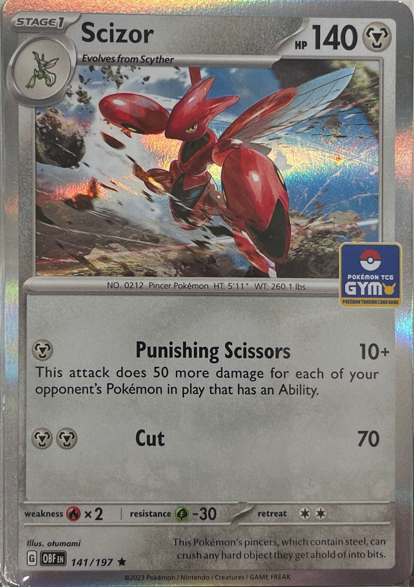 GYM PROMO Scizor - 141/197 - Holo Rare