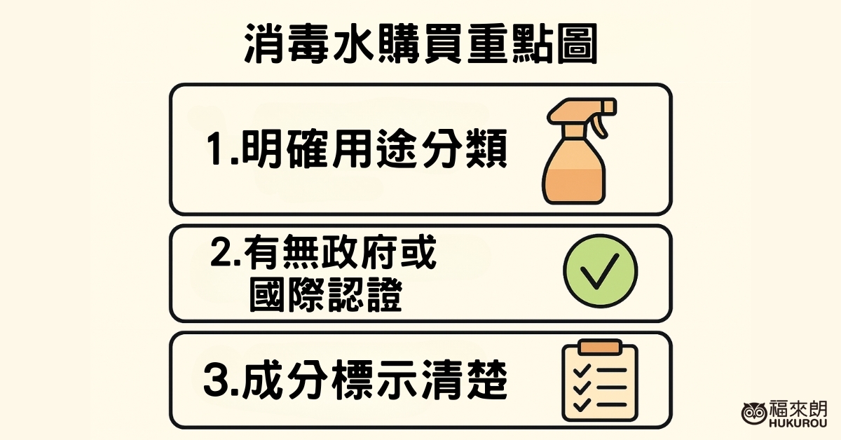 環境消毒水推薦怎麼選？3重點不踩雷