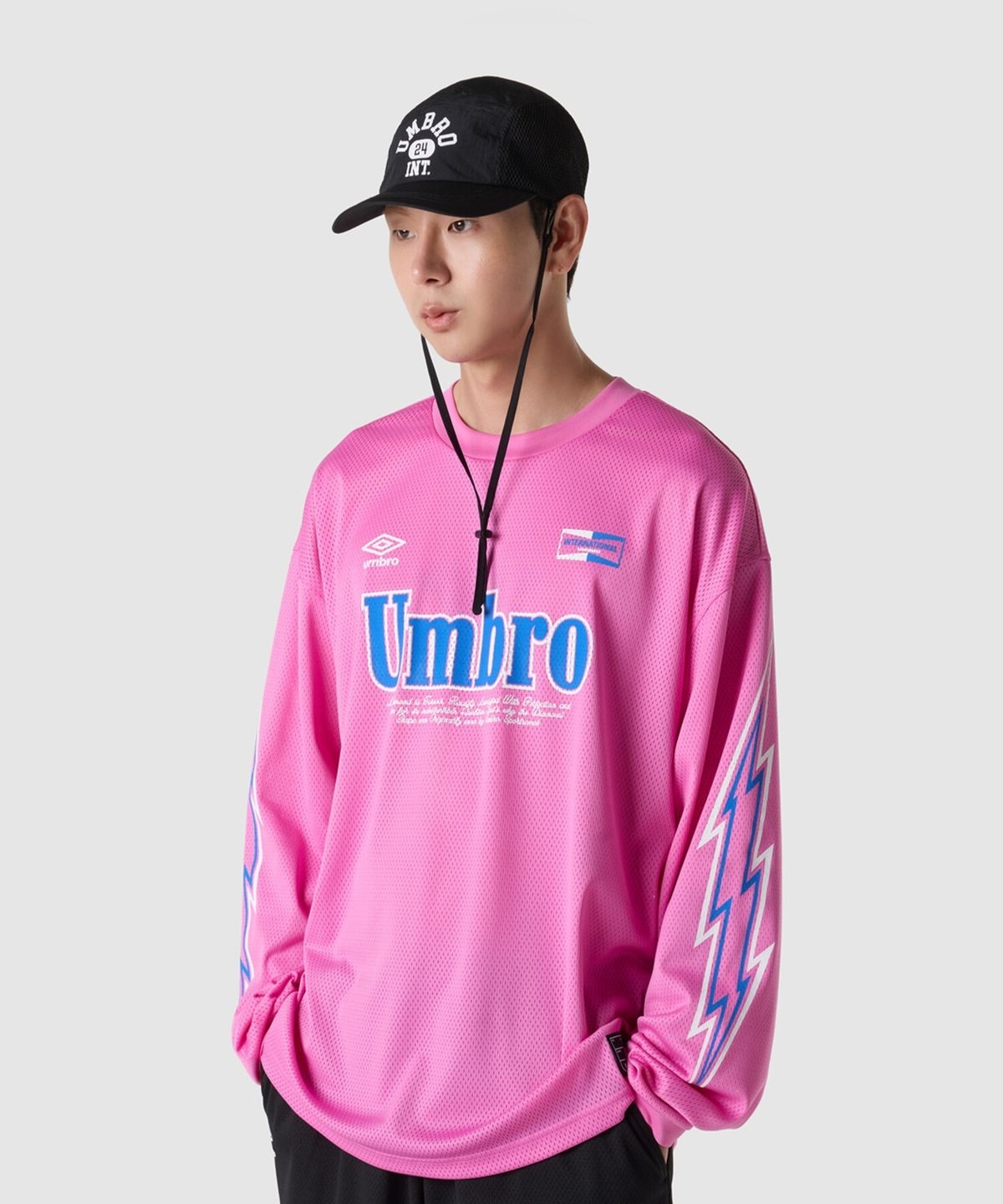 【代購】UMBRO One-point 網眼 球衣 長袖 大學T UQ321CRL71