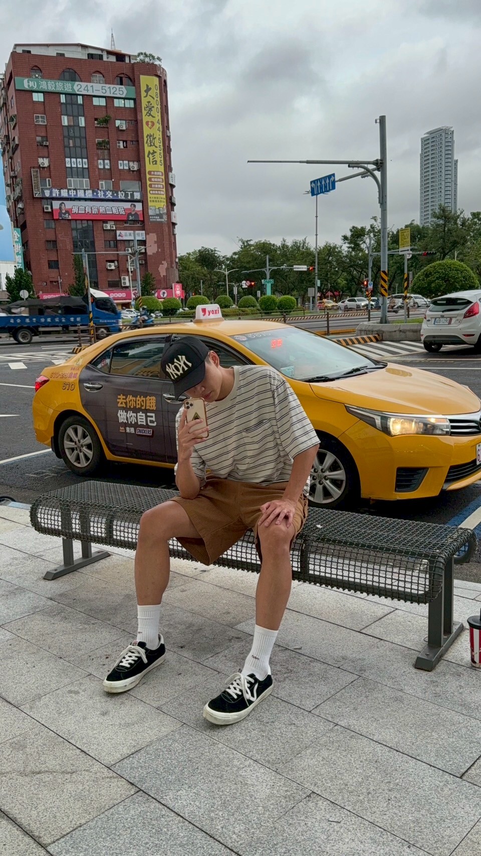 直壓紋不收邊夏褲