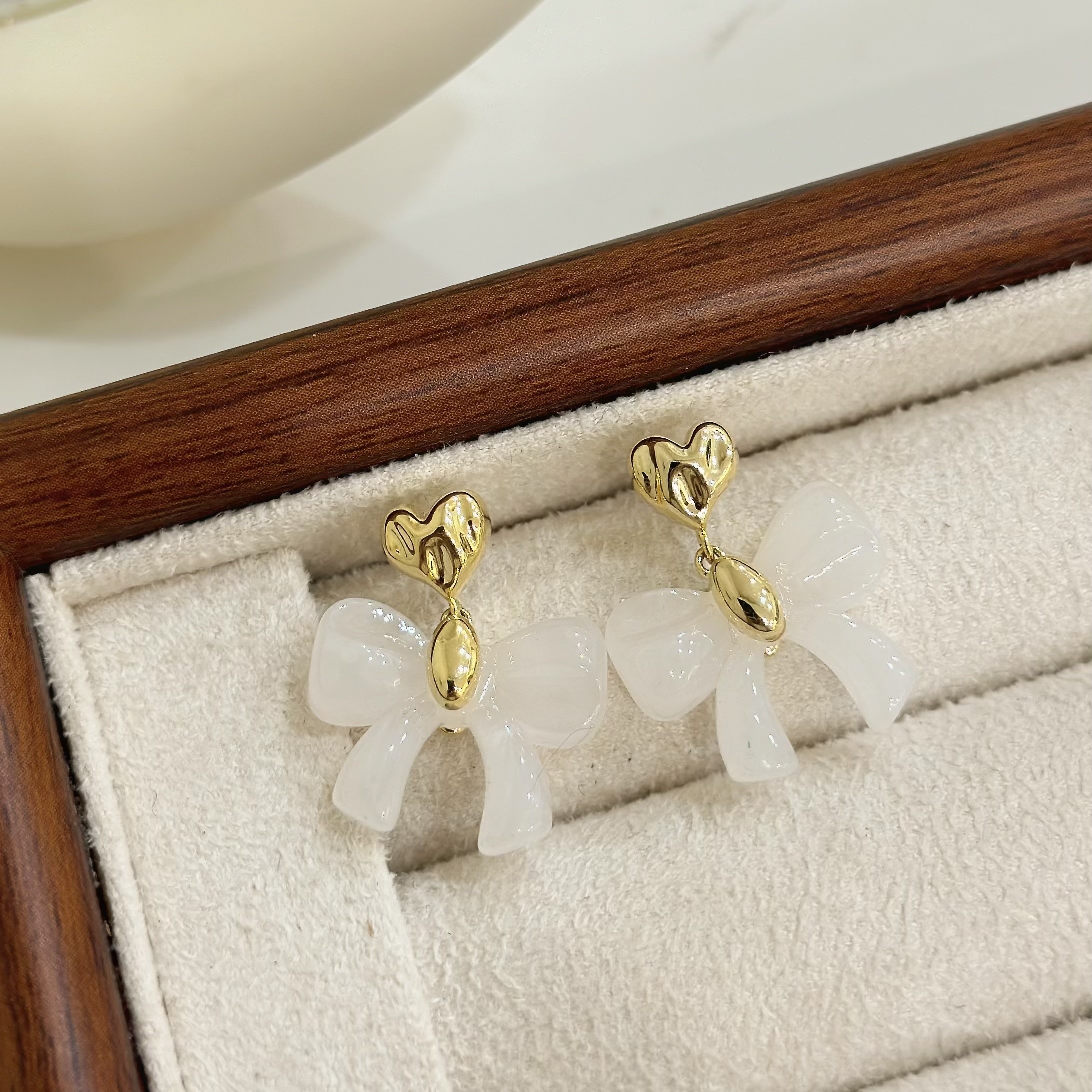 B259切割愛心果凍感蝴蝶結垂吊