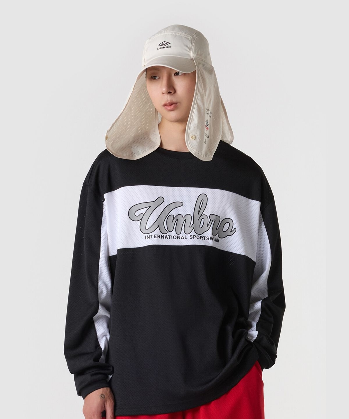 【代購】UMBRO Color Block Oversized-fit 長袖 大學T&nbsp; UQ321CRL72