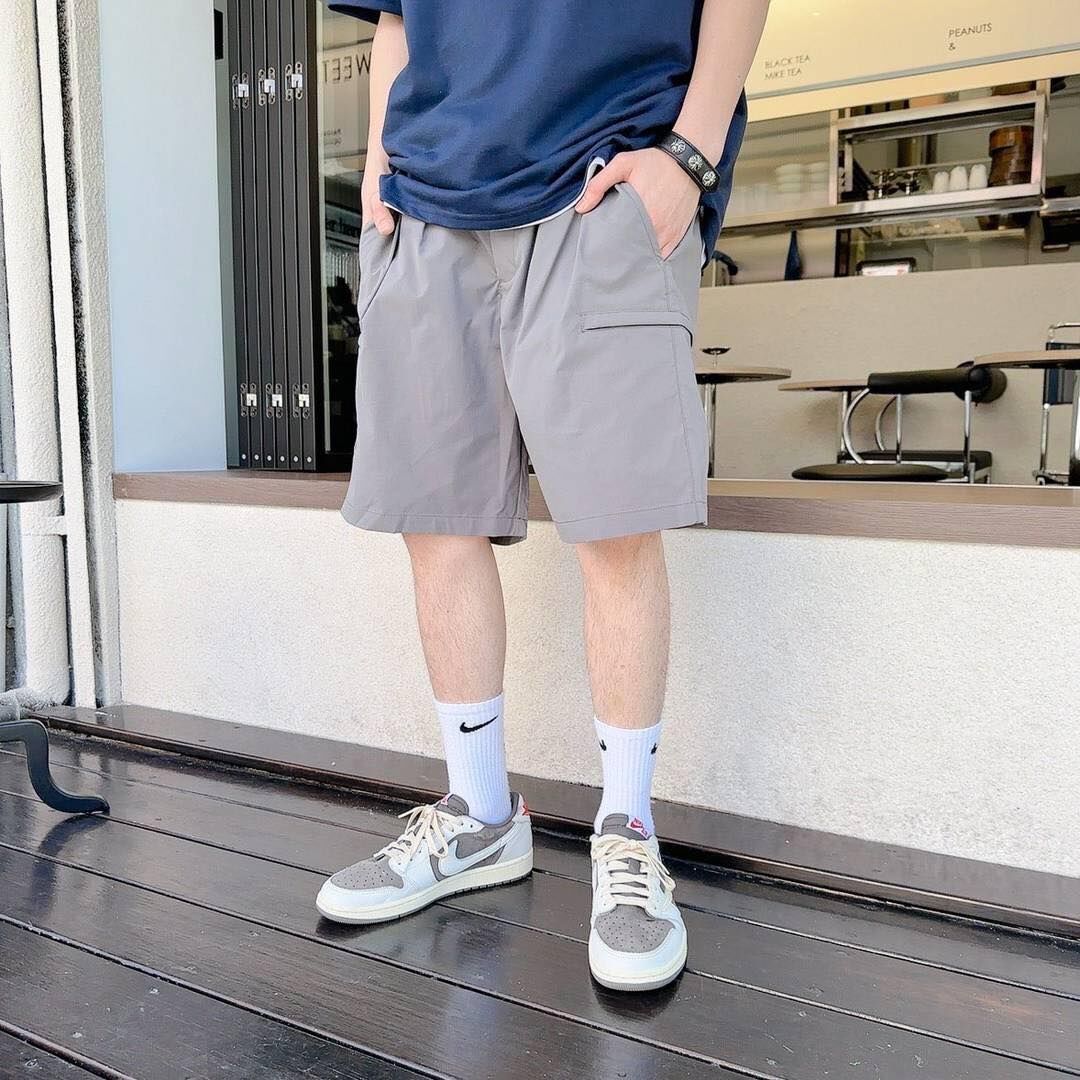 1697 工裝短褲 側邊拉鍊口袋