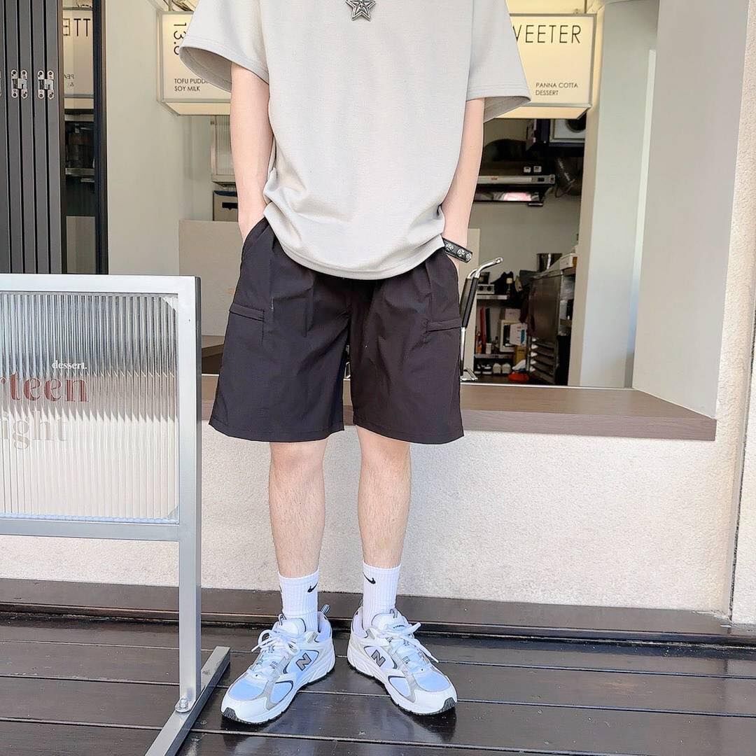 1697 工裝短褲 側邊拉鍊口袋