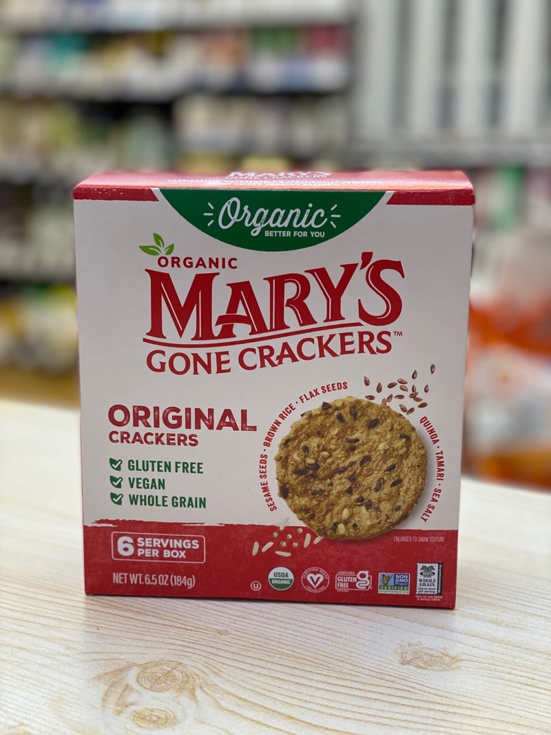 Mary‘s Gone Crackers organic gluten free original crackers (best before 4 April 2026)