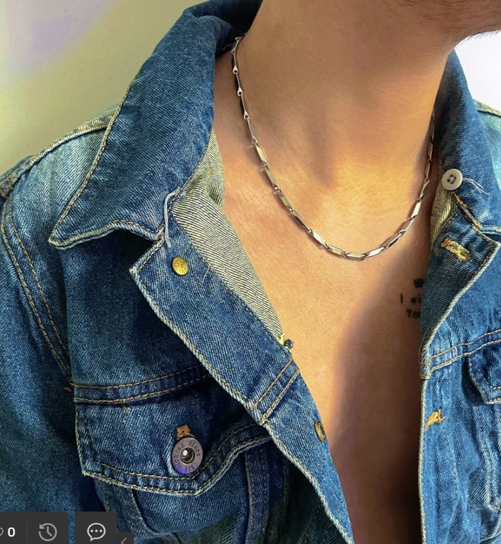 【ACNL31】菱型流線鏈條項鍊