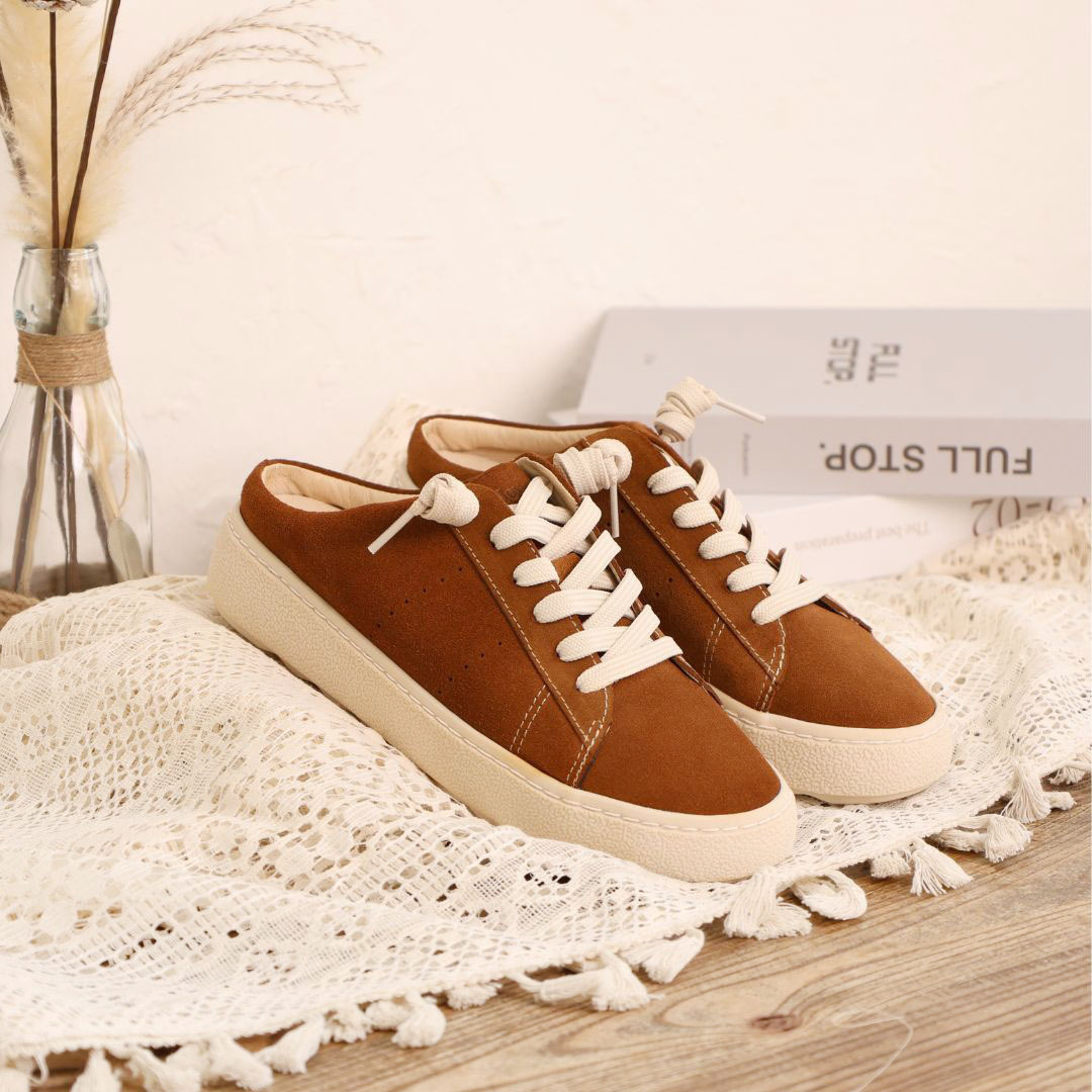 3M防潑水・萌萌 - 懶人鞋 巧克咖(真皮女鞋/防潑水/真皮便鞋)