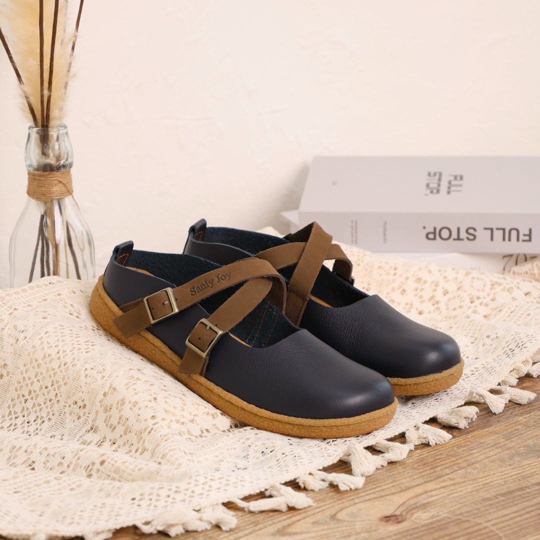 日系娃娃鞋-星空藍