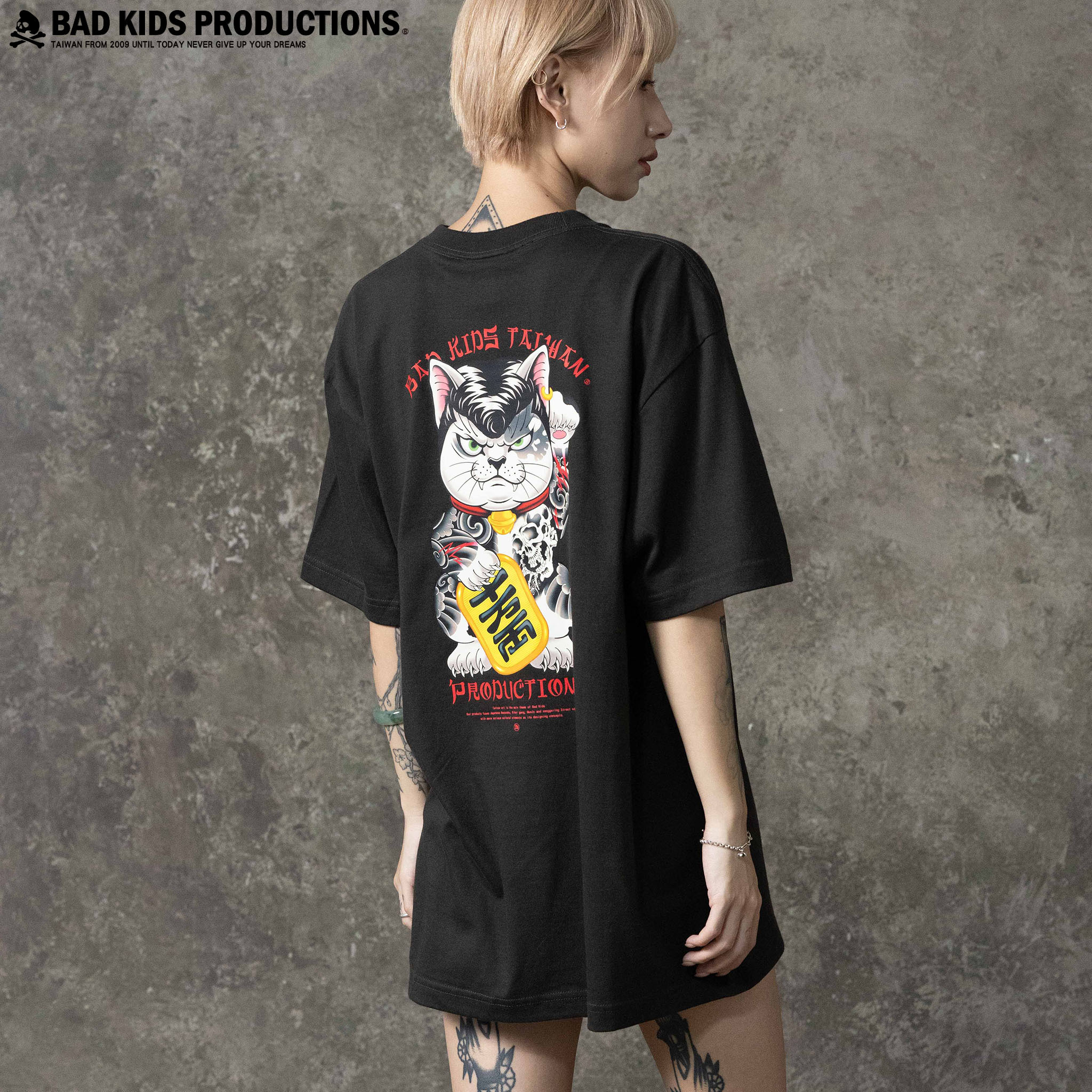 BAD KIDS 惡童 25S/S Tattoo Lucky Cat Tee (招財貓系列短T)