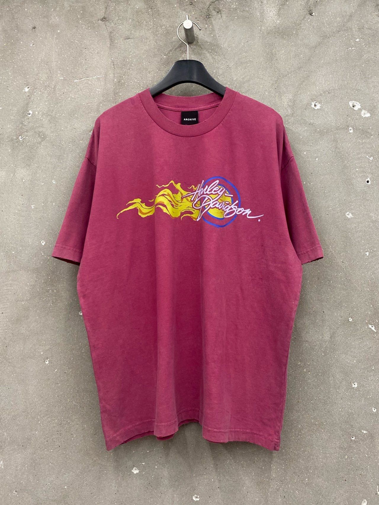 洗水英文字圖案短袖Tee ARCHIVE-358T