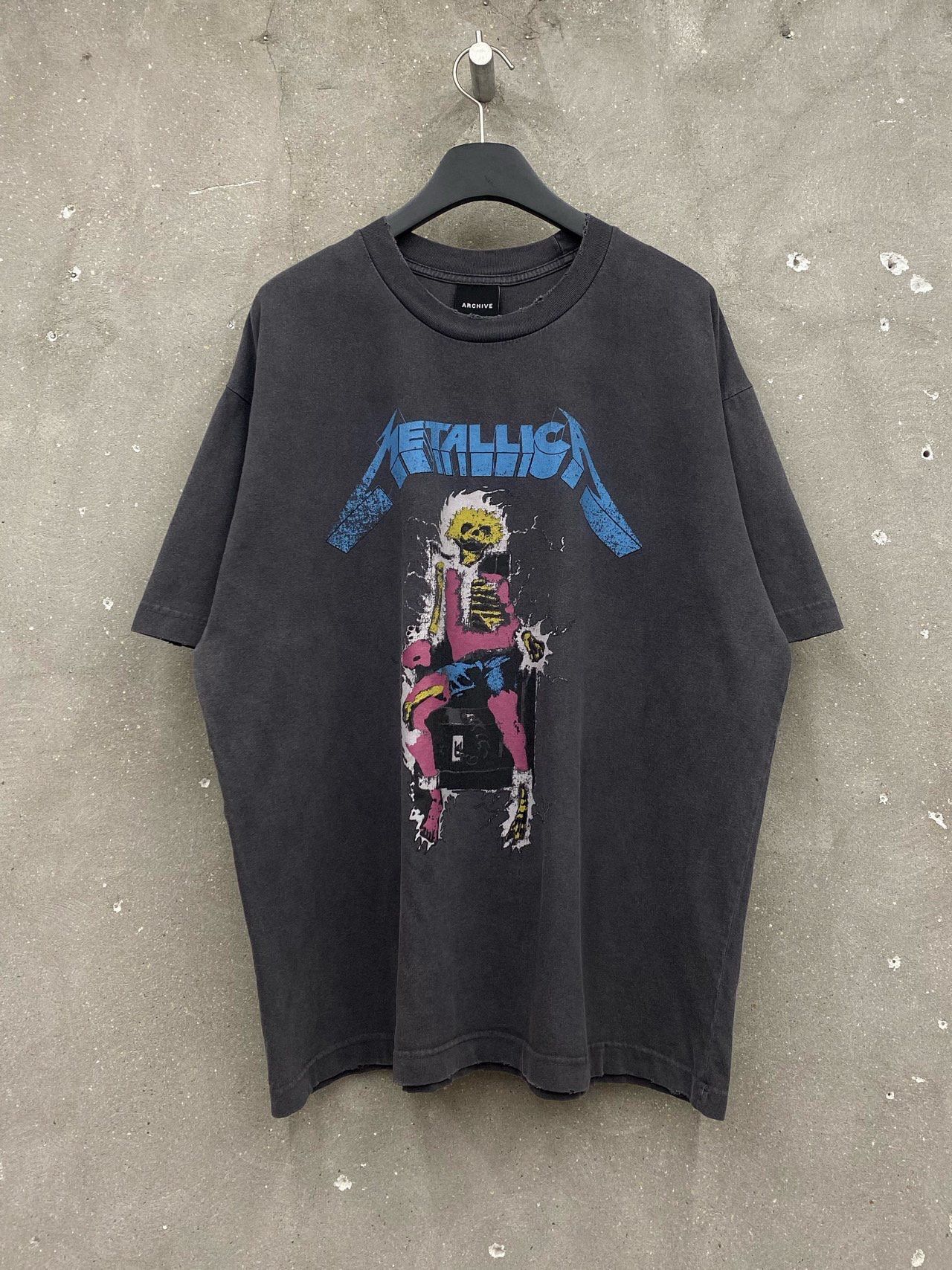 洗水英文字圖案短袖Tee ARCHIVE-367T