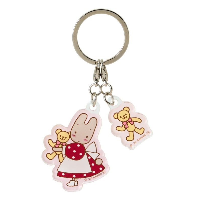 日本 Sanrio Marron Cream 媽媽兔 40周年 2pc亞加力吊牌匙扣