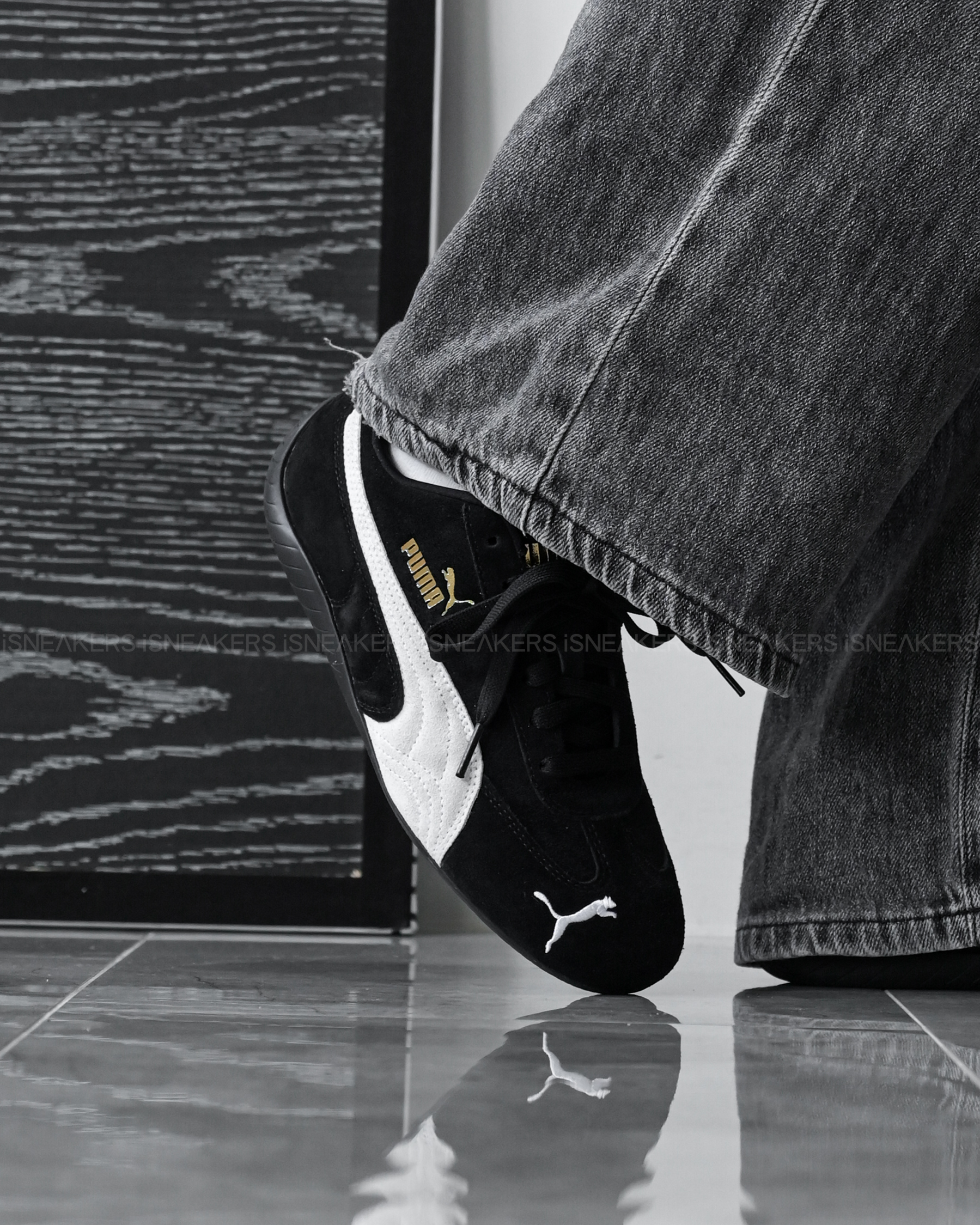 iSNEAKERS｜Puma Speedcat OG "Black" 黑白復古賽車鞋 Rosé 朴彩英 Blackpink 398846-01