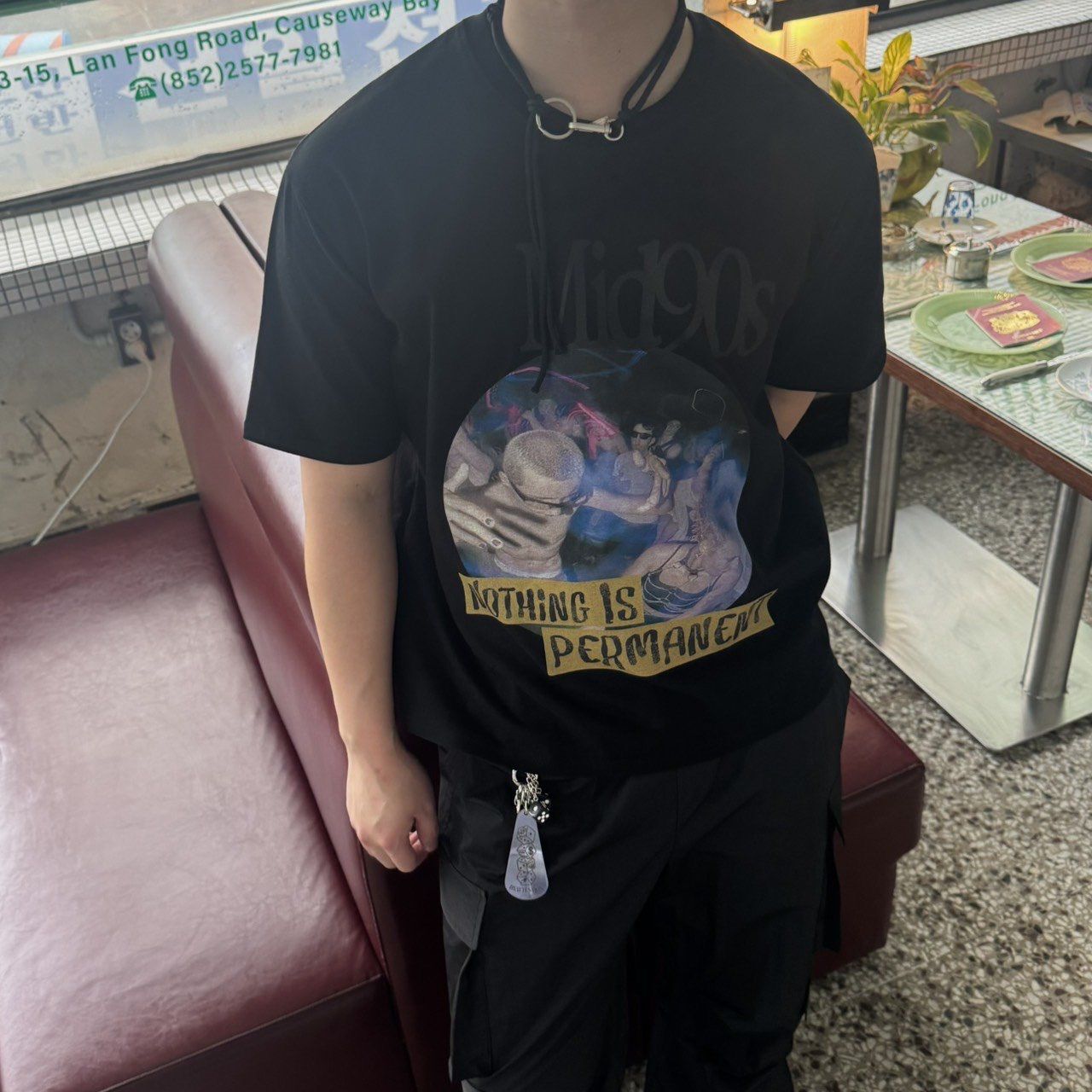 英文字圖案短袖Tee BY ATTENTION-405T