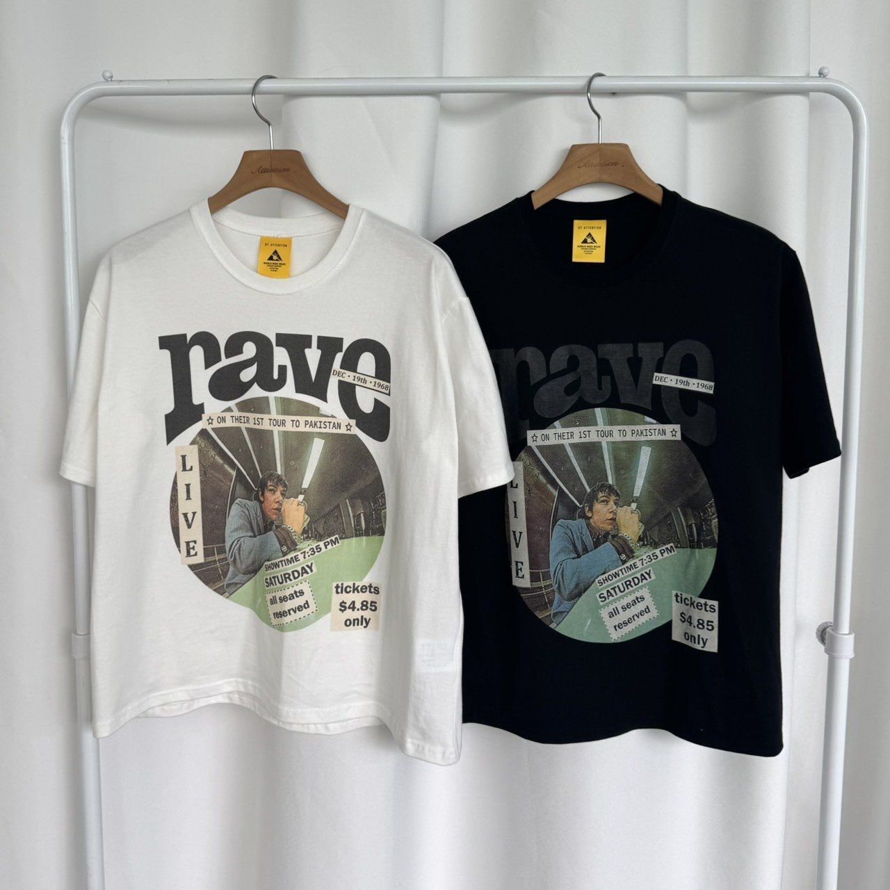 英文字圖案短袖Tee BY ATTENTION-408T