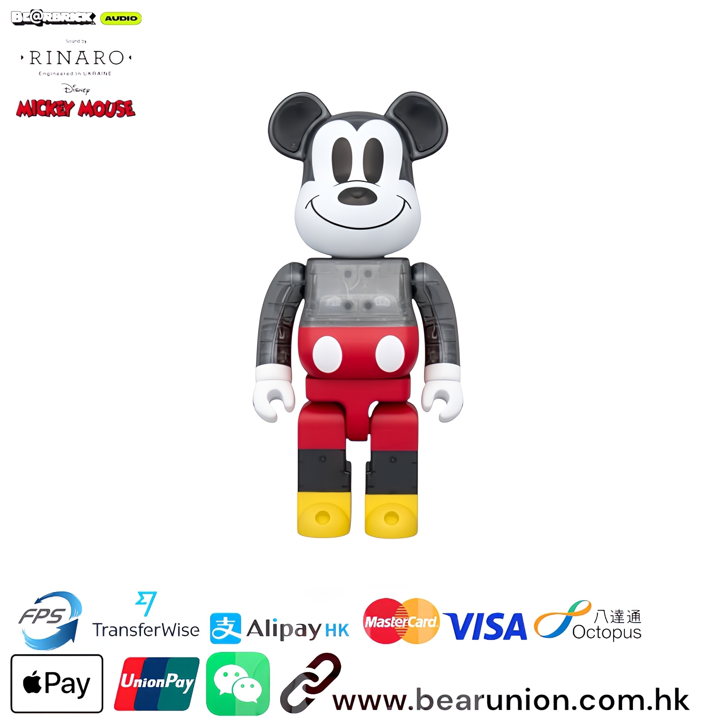 🎏預訂🎏Bearbrick 400% AUDIOPortable Bluetooth(R) Speaker MICKEY MOUSE