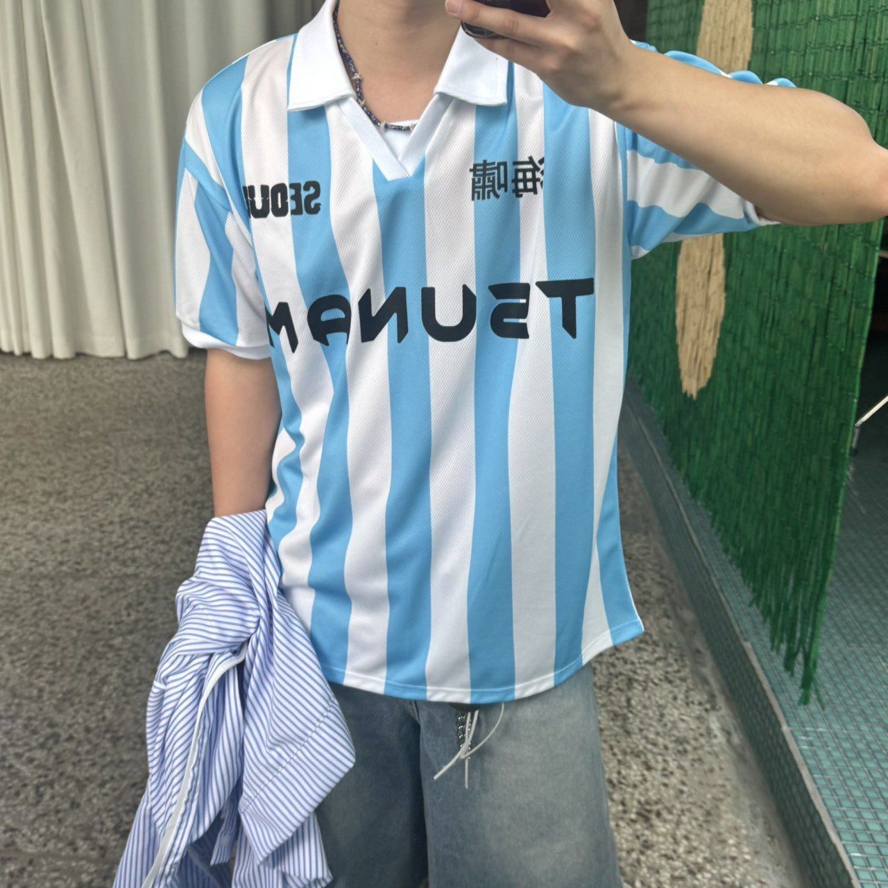 直間反領英文字短袖Tee BY ATTENTION-412T