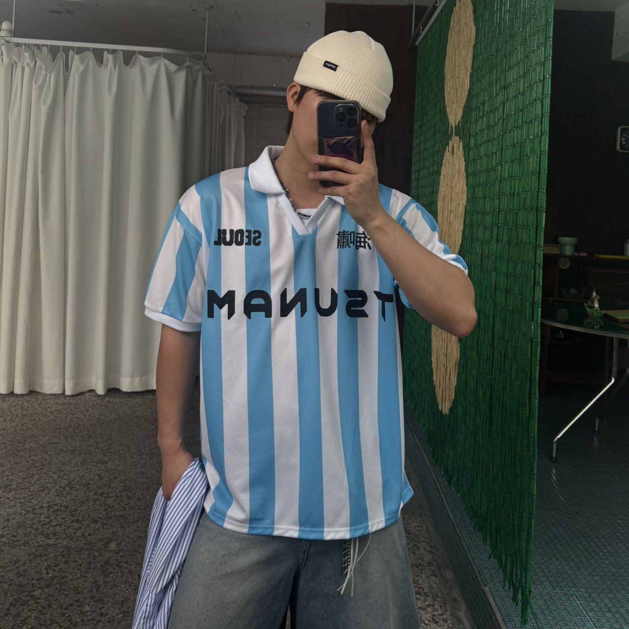 直間反領英文字短袖Tee BY ATTENTION-412T